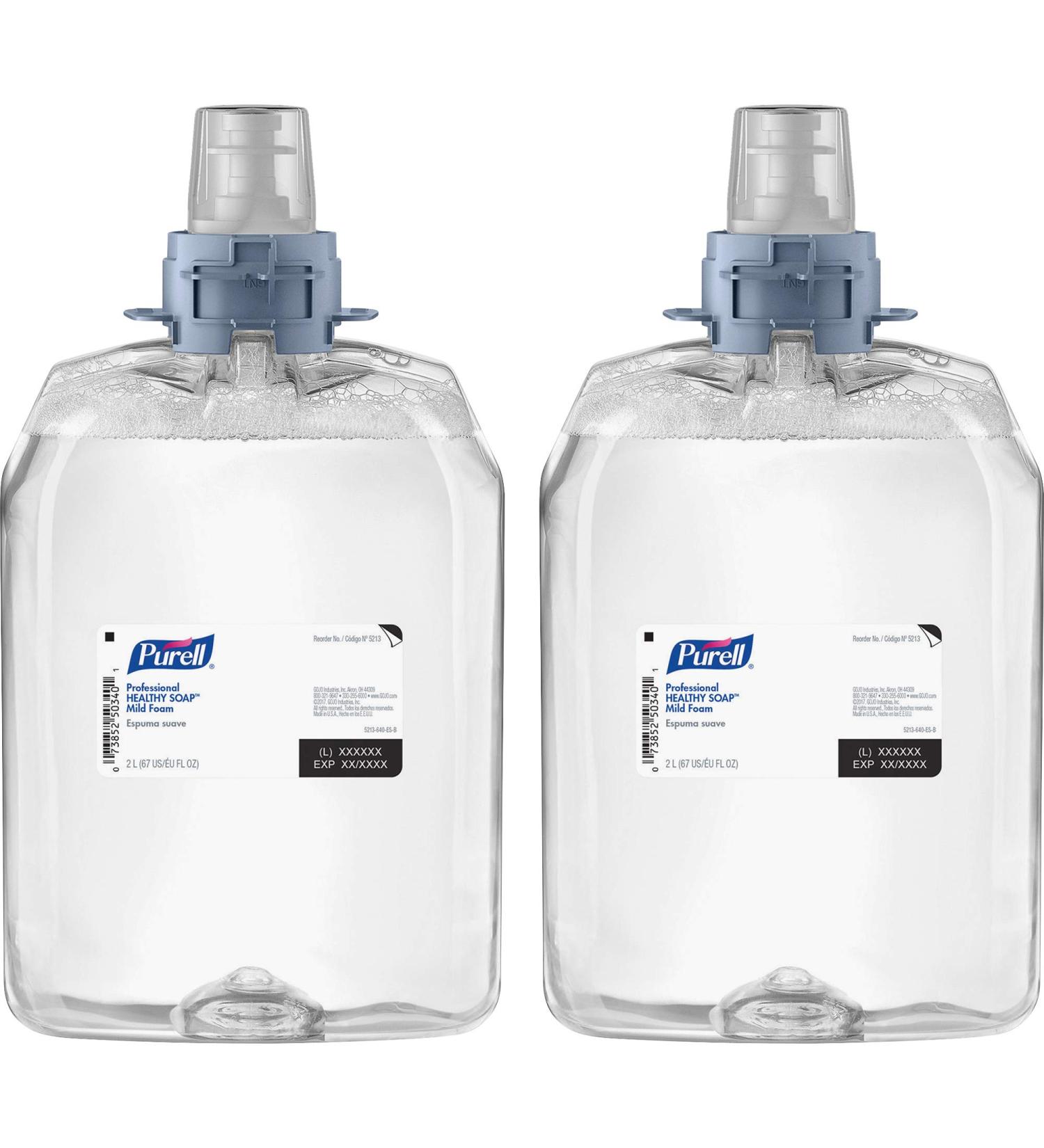 PURELL HEALTHY SOAP Mild Fragrance Free Foam Hand Soap Refill 2000 mL Pack of 2 - For PURELL FMX-20 Manual Dispenser by GOJO Inc - Buy Online on SooperMarket.com