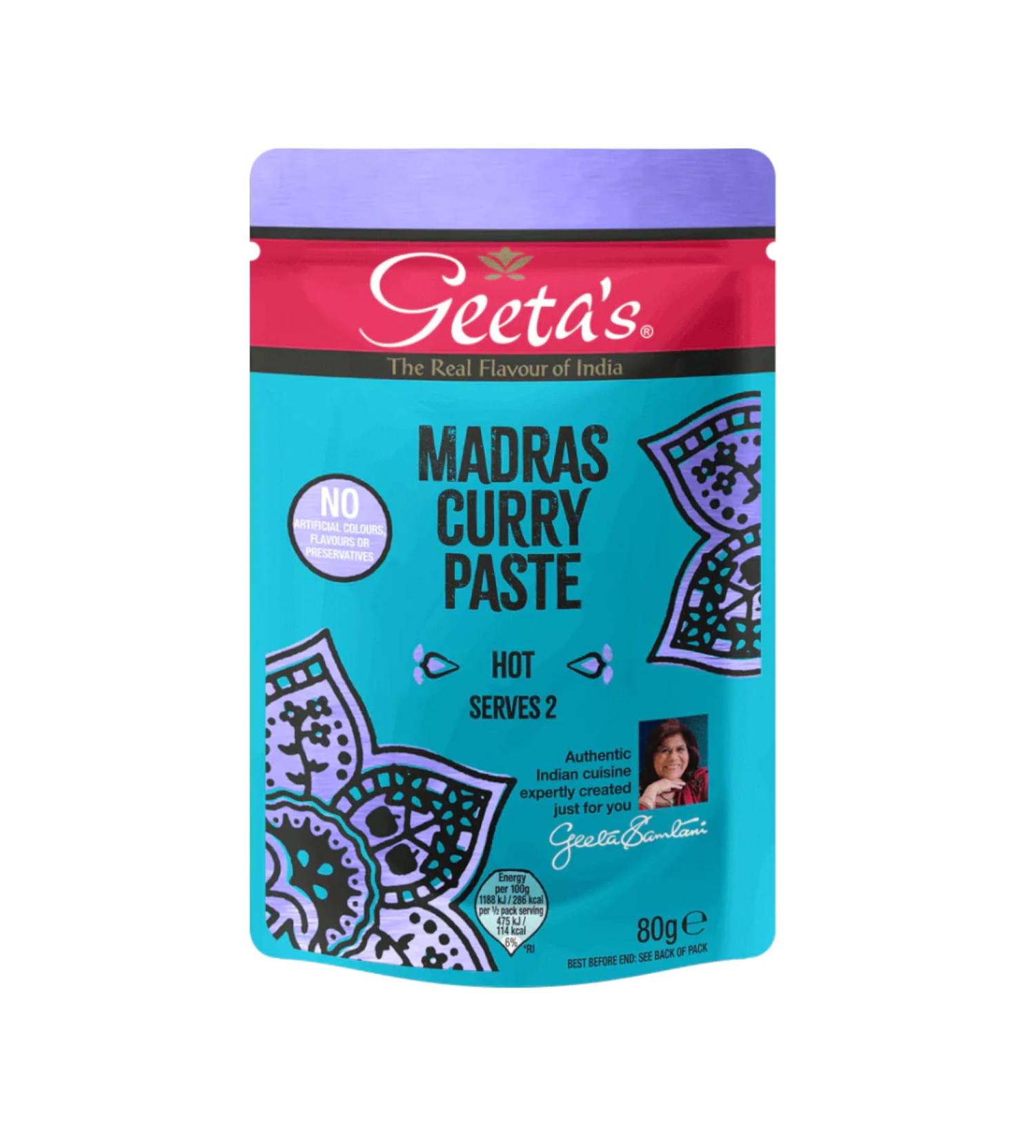 Geeta's Madras Curry Paste 12x80g - Buy Online on SooperMarket.com