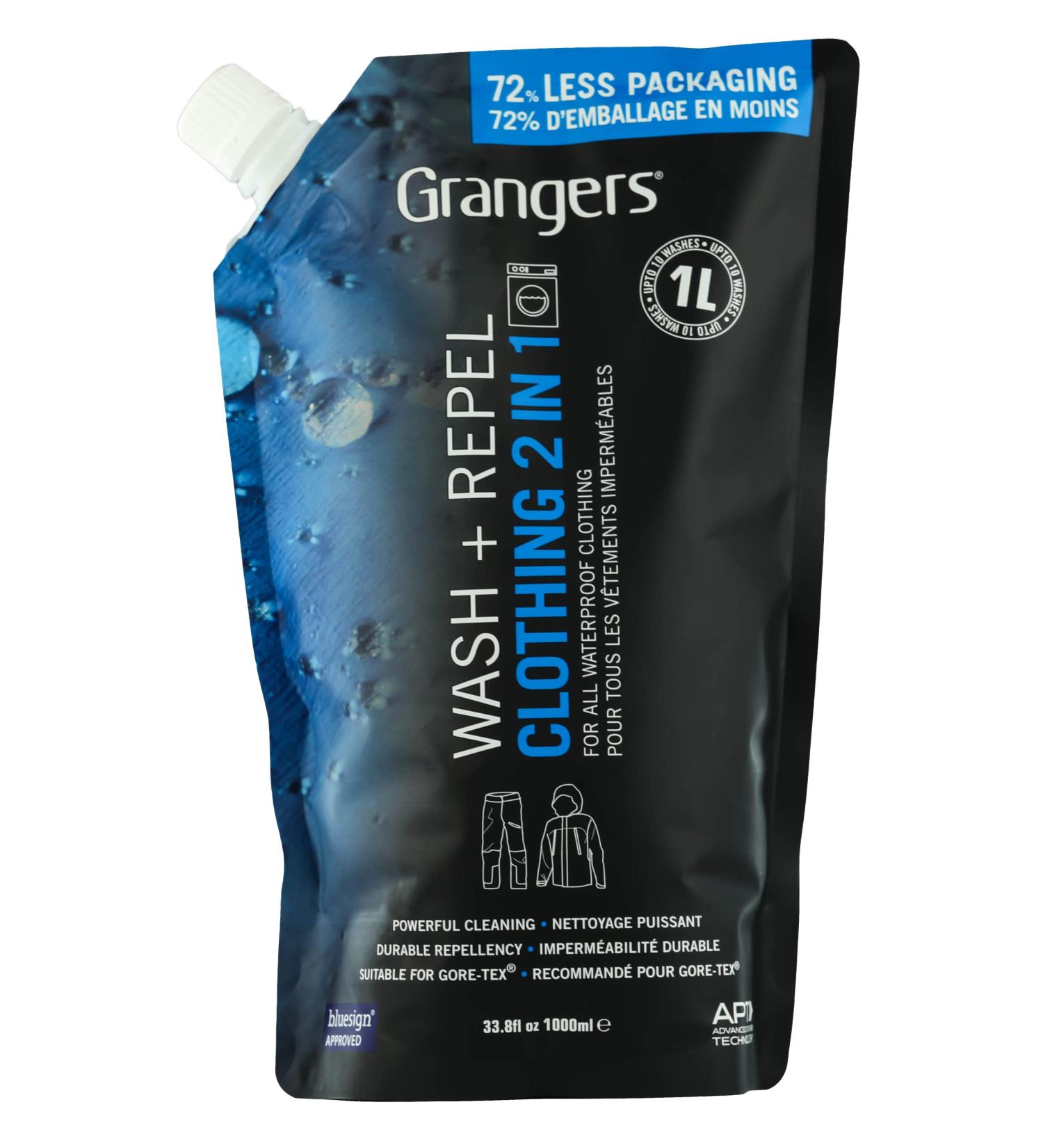 Grangers Clothing Repel 1L Pouch - Best Water Repellent for Outdoor Gear | Shop Internationally - Buy Online on SooperMarket.com