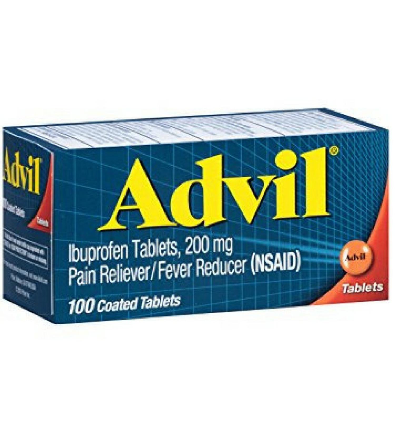 Advil Tabs 100s Size 100s Advil Pain Relief Tablets