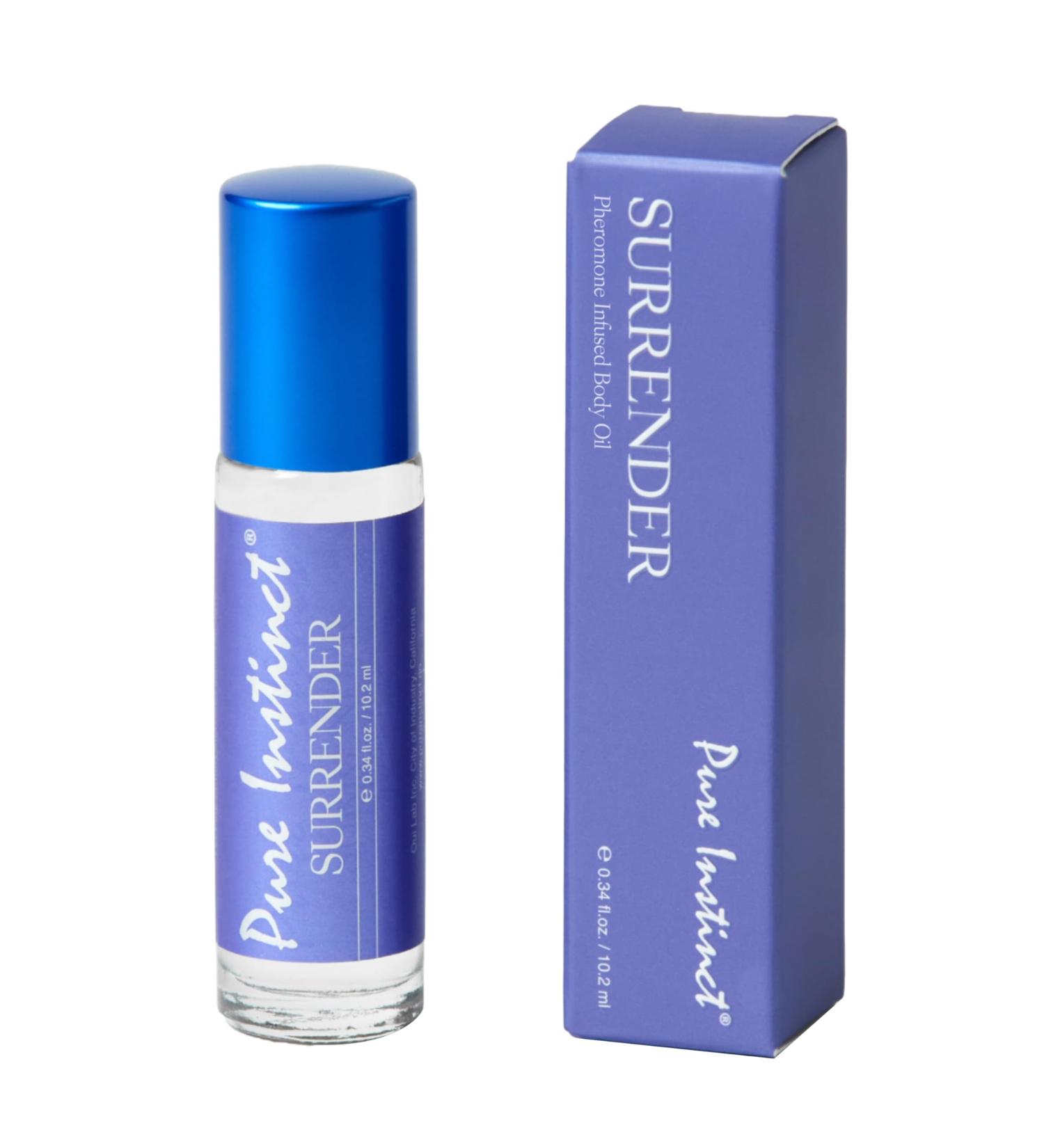 Pure Instinct SURRENDER Roll-On The Original Pheromone Infused Body Oil Perfume Fragrance EdP Parfum - For Her Women - TSA Ready 0.34 fl oz Surrender - Women - Buy Online on SooperMarket.com