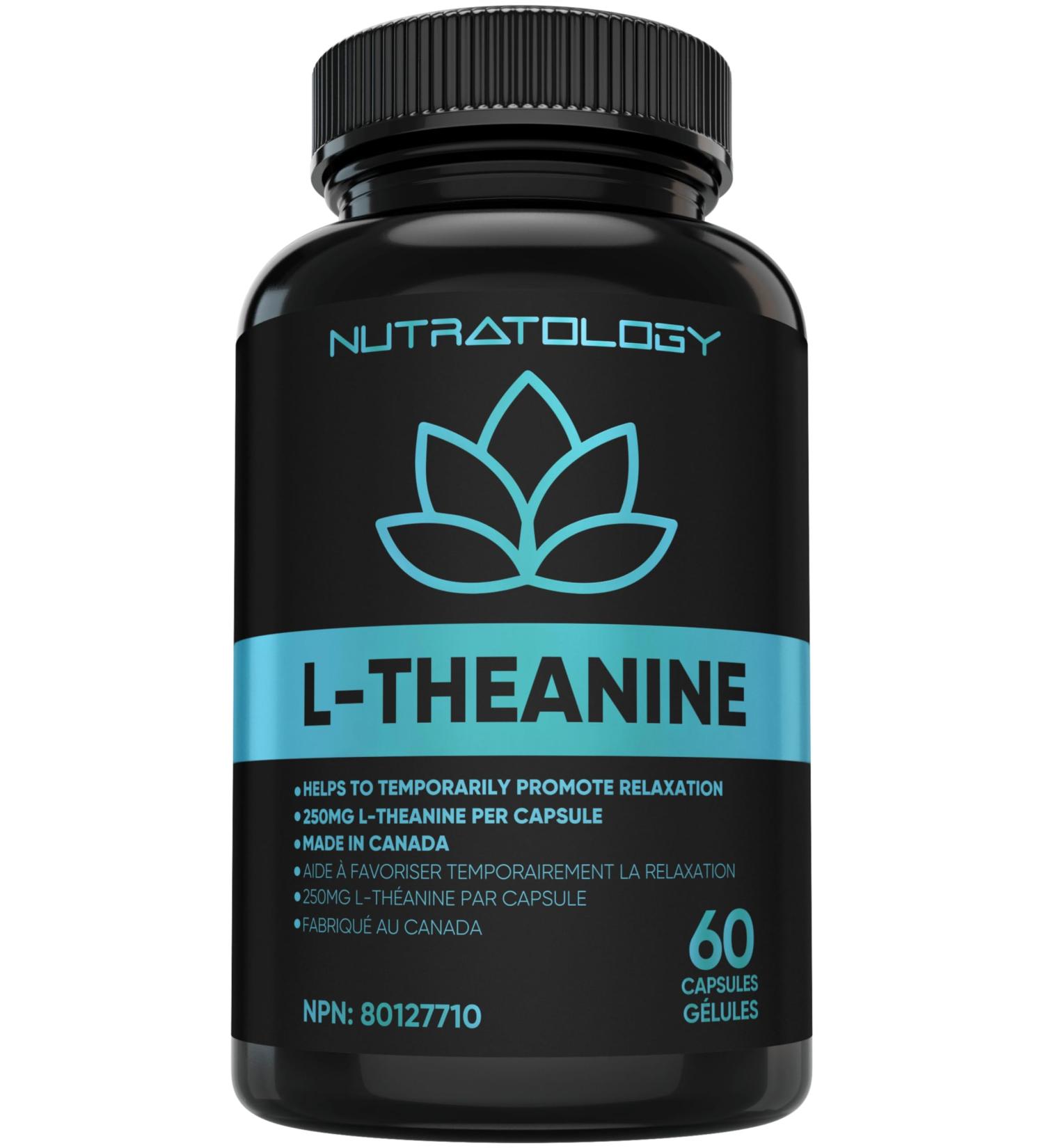 L-Theanine 250MG Capsules - For Stress Management & Relaxation - Promotes Focus Alertness & Clarity - L Theanine Supplement for Stress Relief - 250 mg per capsule - 60 Capsules 60 count (Pack of 1) - Buy Online on SooperMarket.com