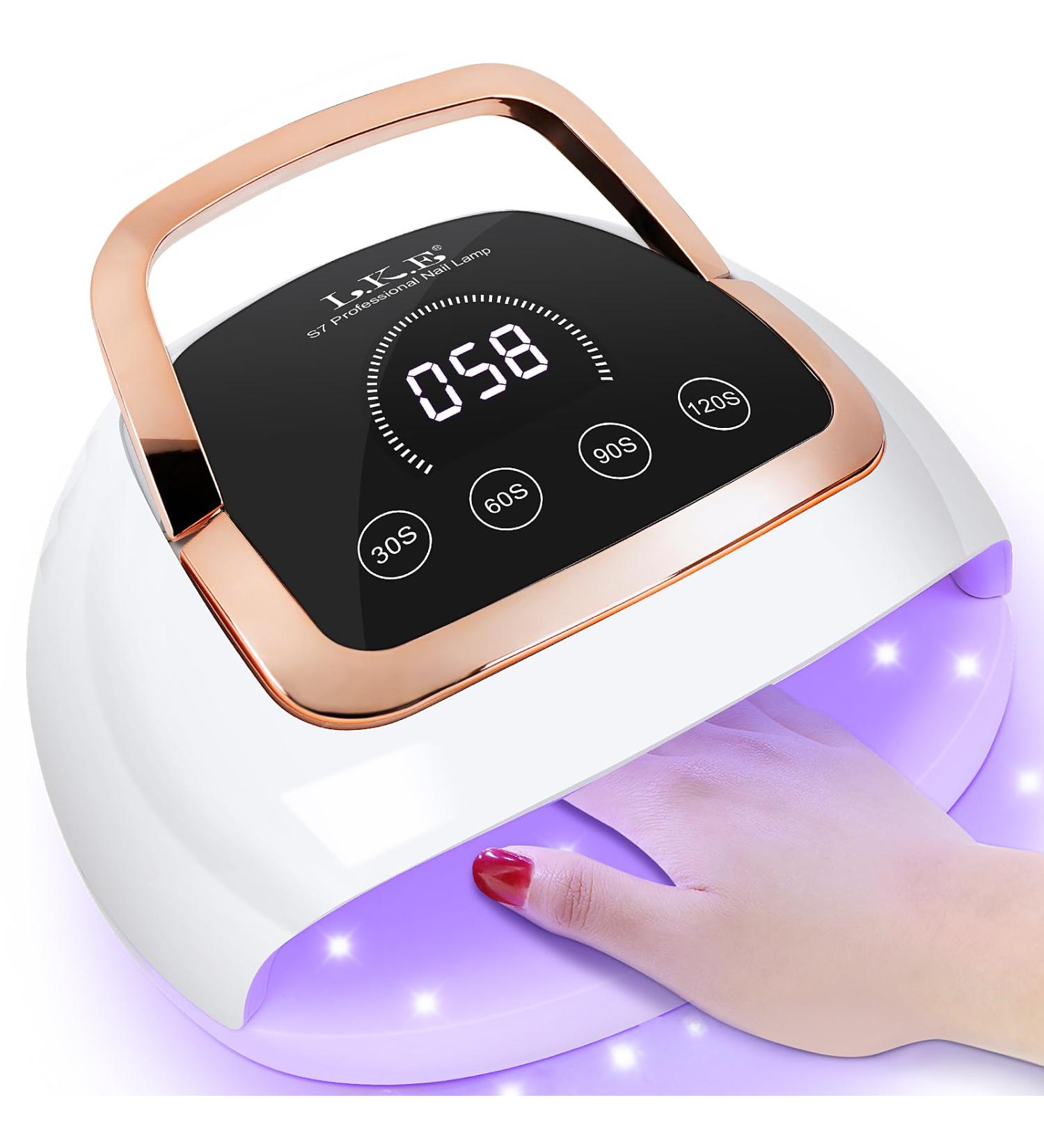 Professional 268W UV LED Nail Lamp with Automatic Sensor/4 Timer Setting/Large LCD Touch Screen Nail Dryer UV Lamps for Gel Nails Curing Lamp for Fingernail and Toenail Home Salon off-white - Buy Online on SooperMarket.com