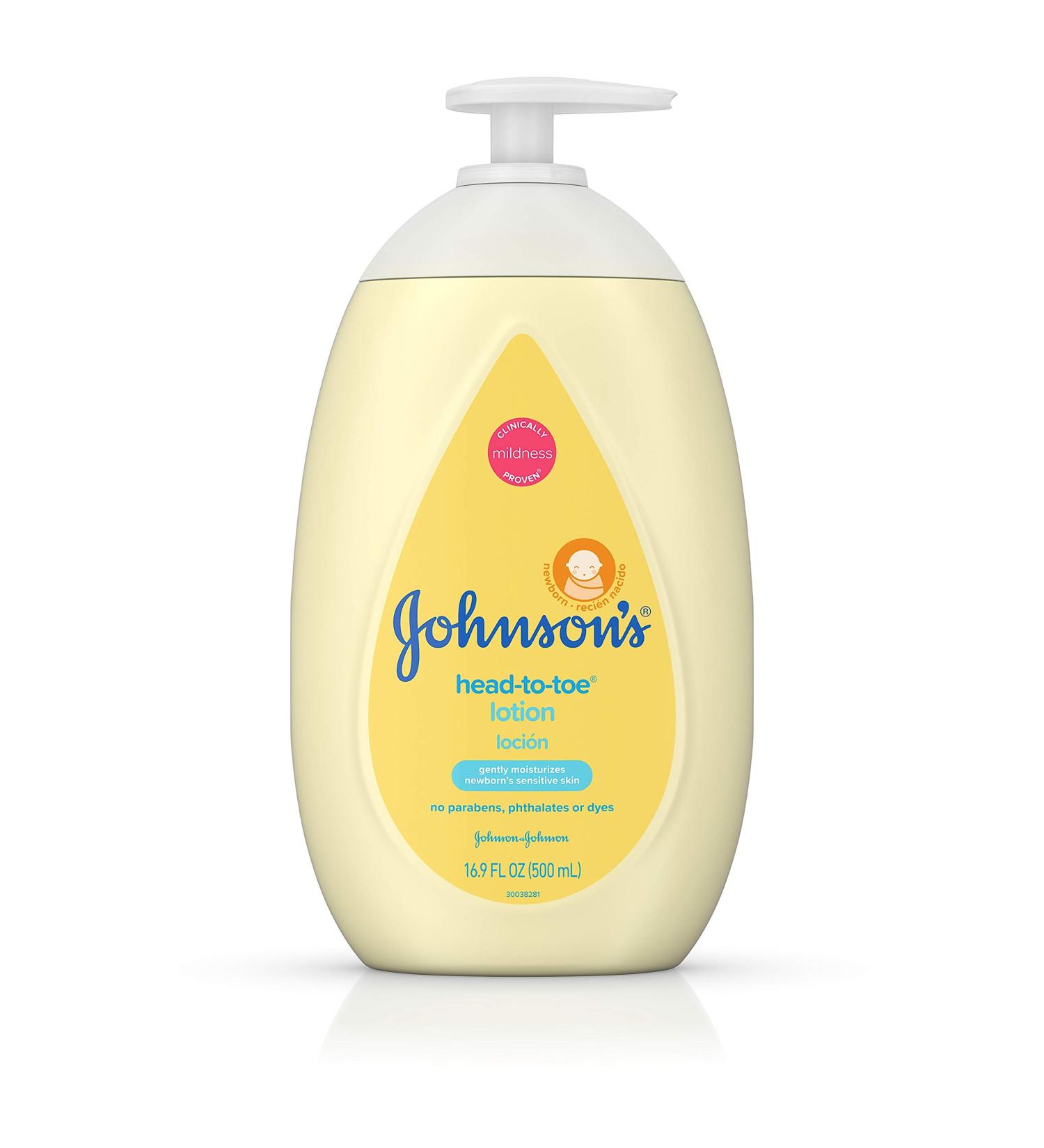 Johnson's Baby Head-To-Toe Lotion 16.9 oz Pump | Gentle Hydration for Babies | International Shipping Available - Buy Online on SooperMarket.com