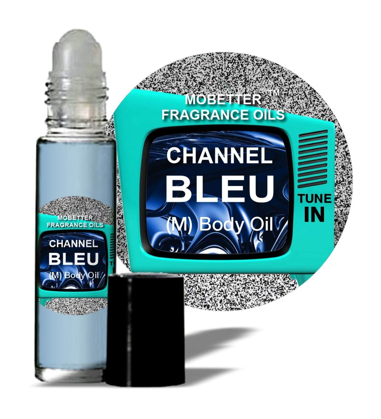 MOBETTER FRAGRANCE OILS Channel Bleu Tune In Cologne Fragrance Body Oil for Men Channel Bleu Tune In 0.33 Fl Oz (Pack of 1)