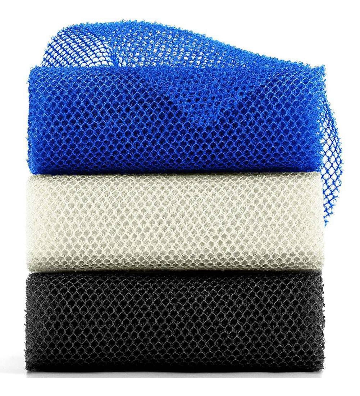 TPPIG 3 Pieces Bath Sponge Net African Long Net Exfoliating Body Scrubber Scrubber Skin Smoother - Buy Online on SooperMarket.com