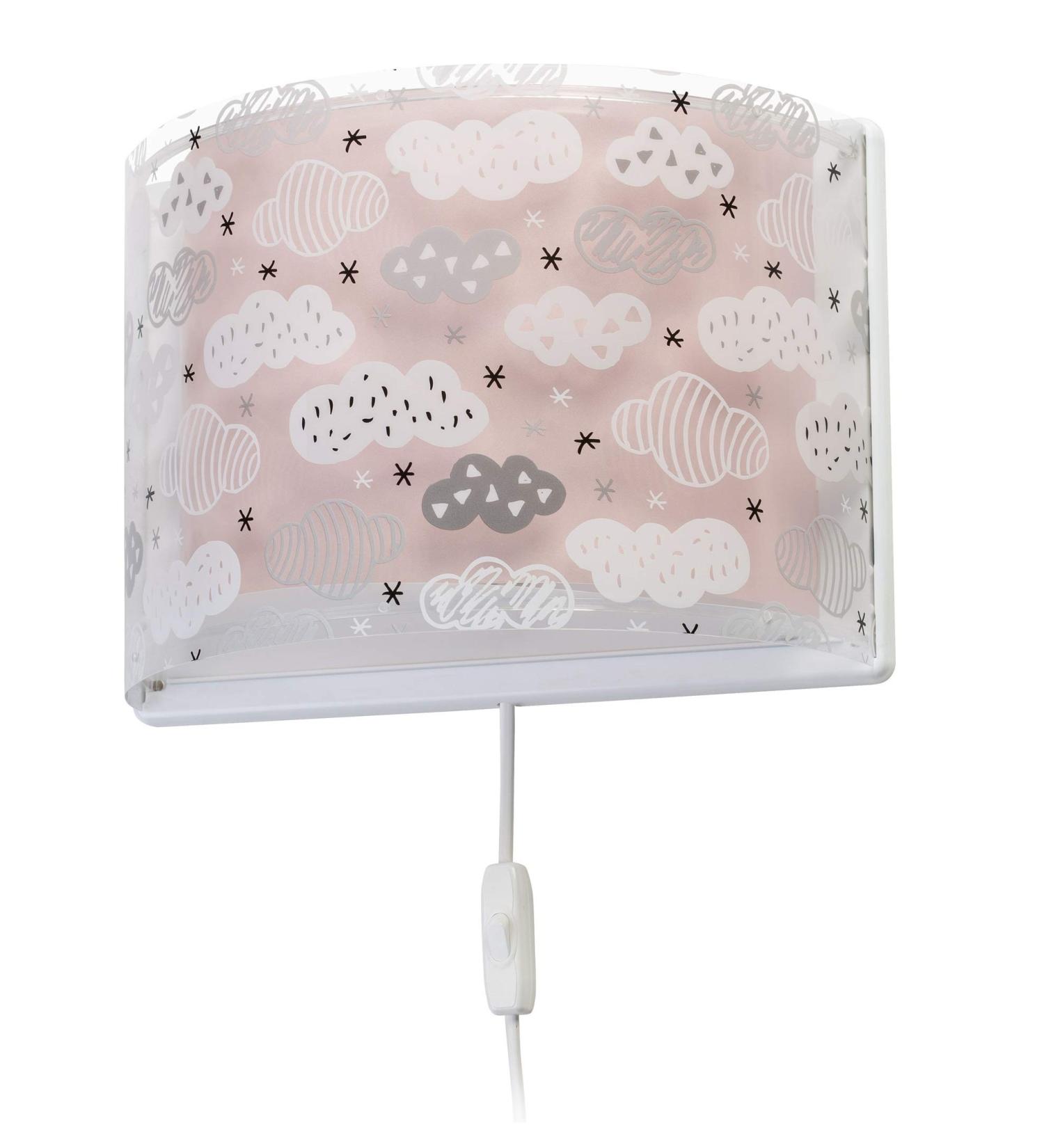 Dalber Children's Wall Lamp - Pink Cloud Design for Kids' Rooms | E27 | Model 41418S - International Shipping - Buy Online on SooperMarket.com