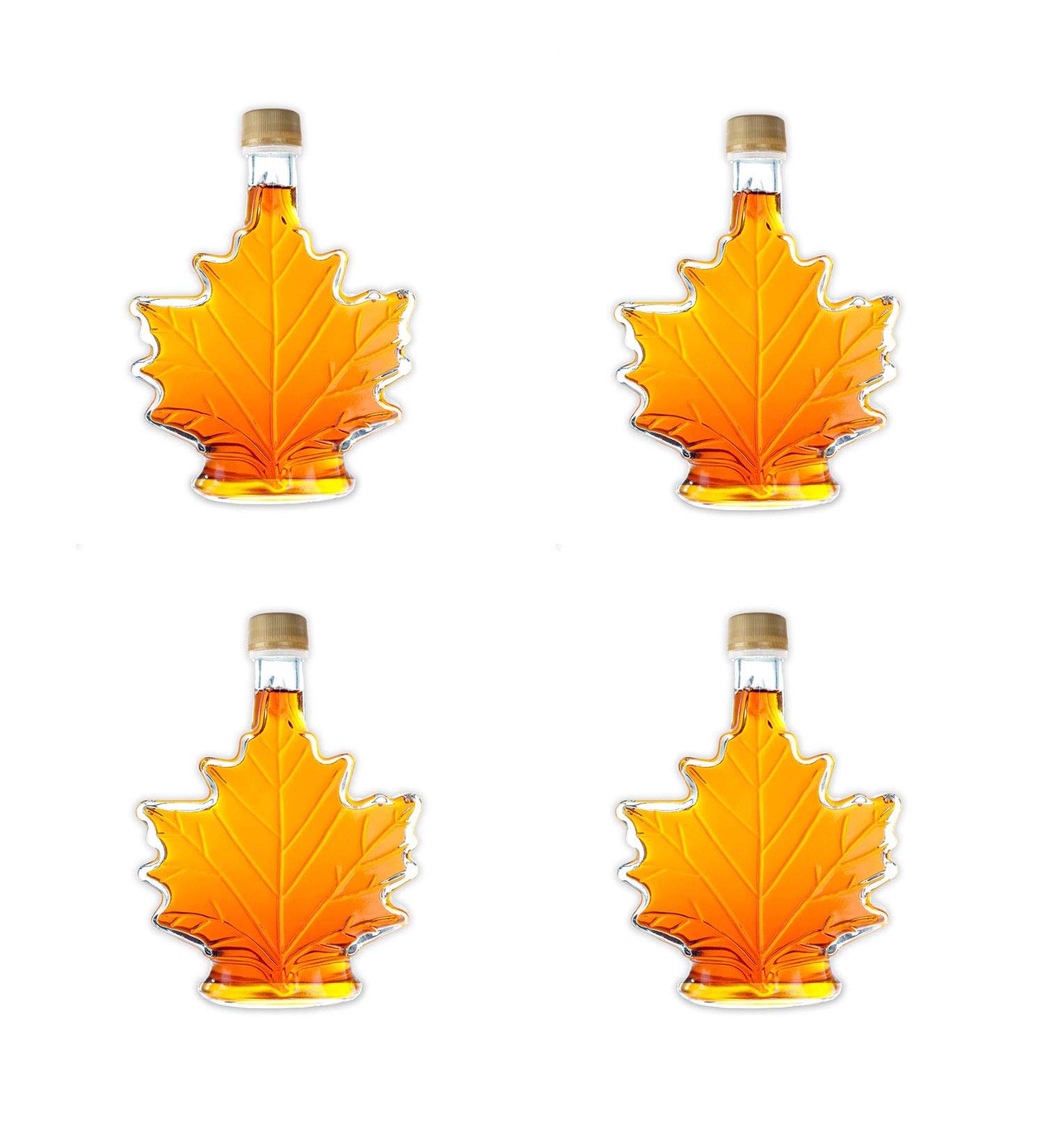 Pure Organic Canadian Maple Syrup (4 X 100ml Bottles.) All-Natural Grade-A Light Amber | Delicious Sweetness | No Preservatives Gluten Free Vegan Friendly - Buy Online on SooperMarket.com