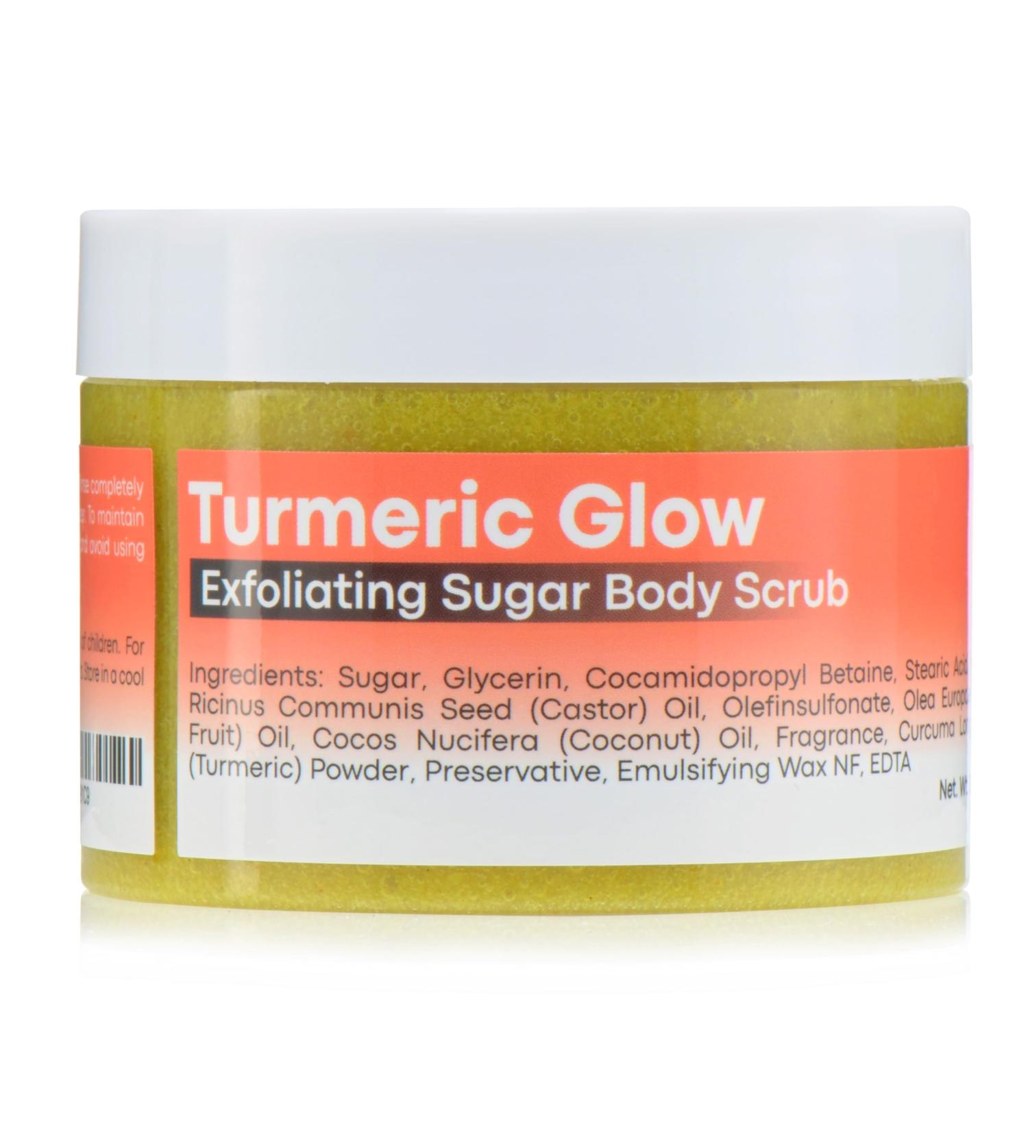 Joli Noir Turmeric Body Scrub | Exfoliating Sugar Scrub with Pure Cane Sugar & Pumice - Nourish & Revitalize Your Skin - Buy Online on SooperMarket.com