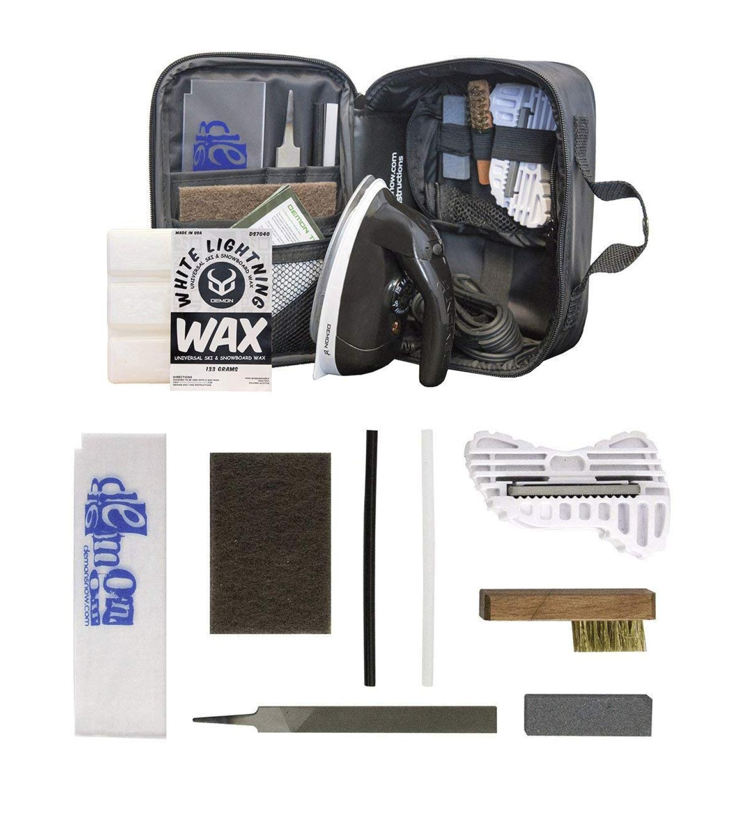 Demon Complete Basic Tune Kit with Wax - Ski and Snowboard Maintenance Essentials - Buy Online on SooperMarket.com