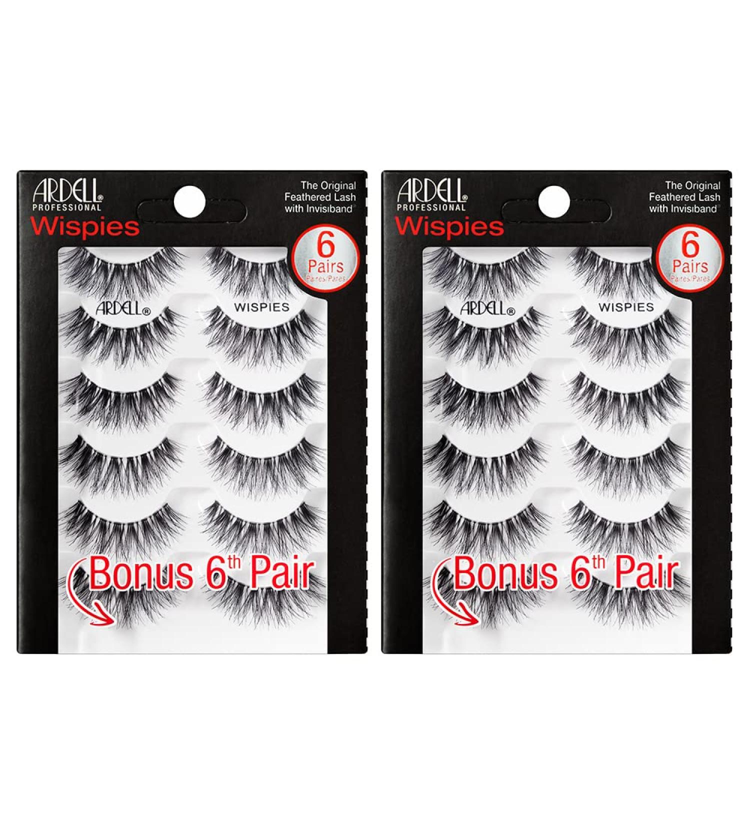 Ardell Wispies Black False Eyelashes 2 Pack - 6 Pairs | Shop Now - Buy Online on SooperMarket.com