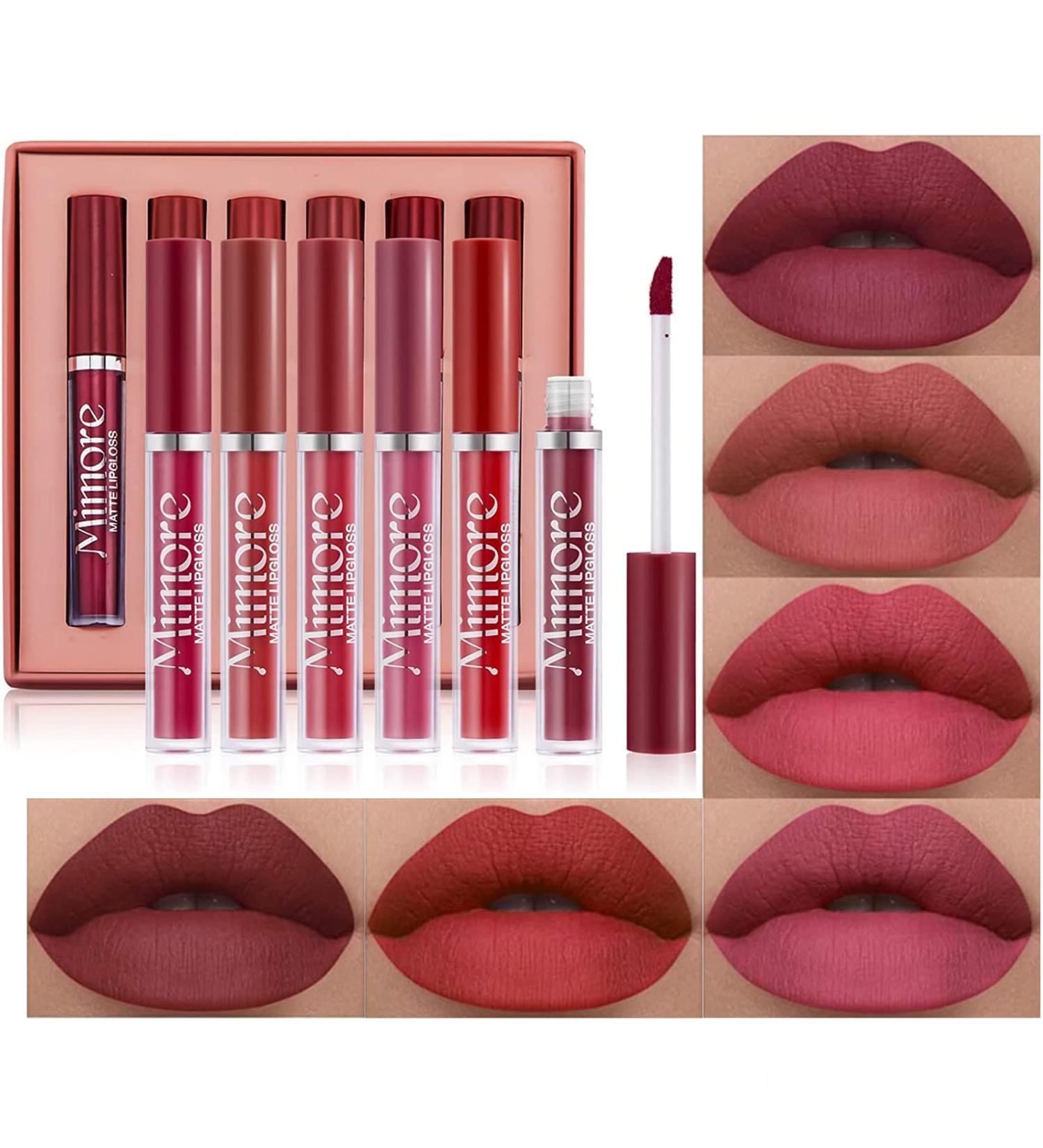 OKENTEN 6 Colors Matte Lipstick Set - Long-Lasting & Waterproof Lipsticks - Nude Lipstick Makeup Gift Set - 25(01) - Buy Online on SooperMarket.com