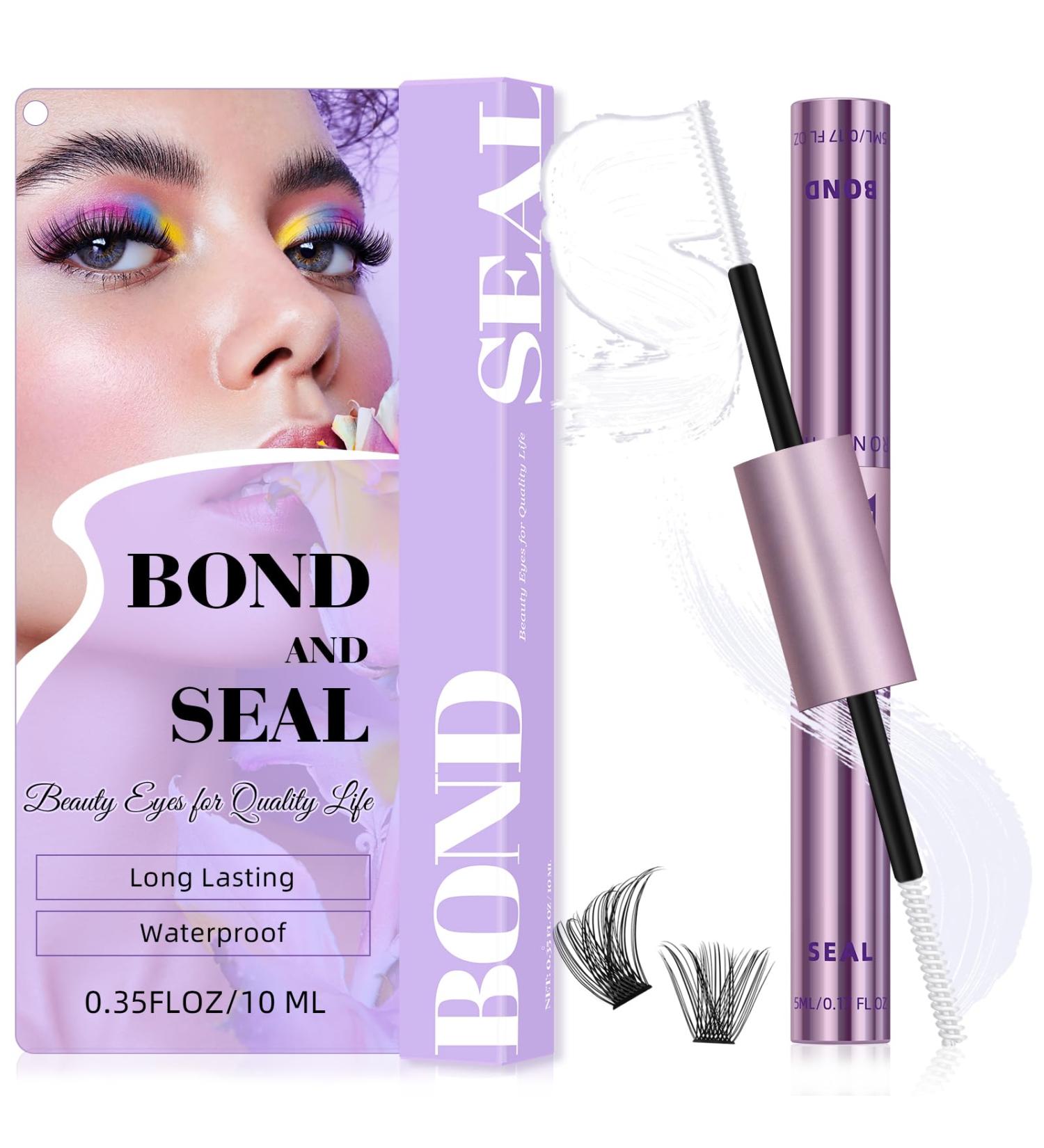 Buy Bond and Seal Lash Glue - 10ml Waterproof Strong Hold for DIY Lash Extensions | 72 Hours Long Lasting | House of Lash Clusters - Buy Online on SooperMarket.com