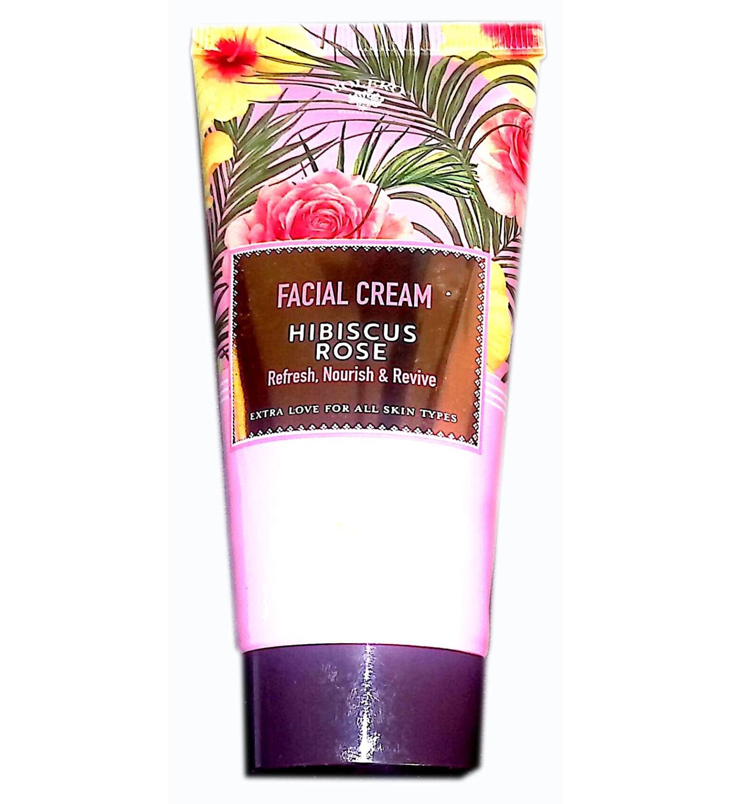 Facial Cream Hibiscus Rose Refresh Nourish & Revive 3fl oz