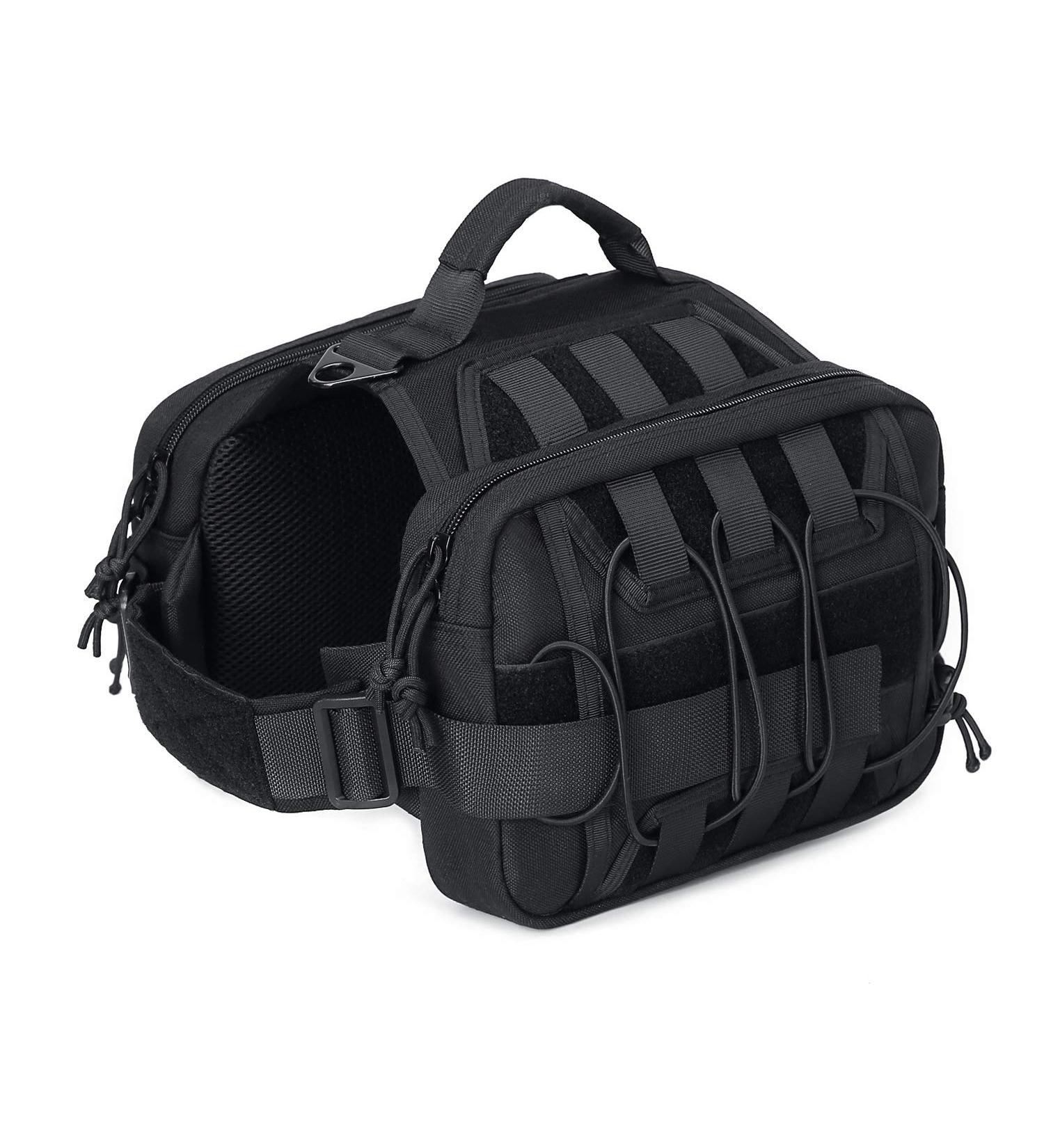 Petmolico Dog Saddle Bag | Hiking & Camping Dog Pack for Medium & Large Dogs - Black - Buy Online on SooperMarket.com