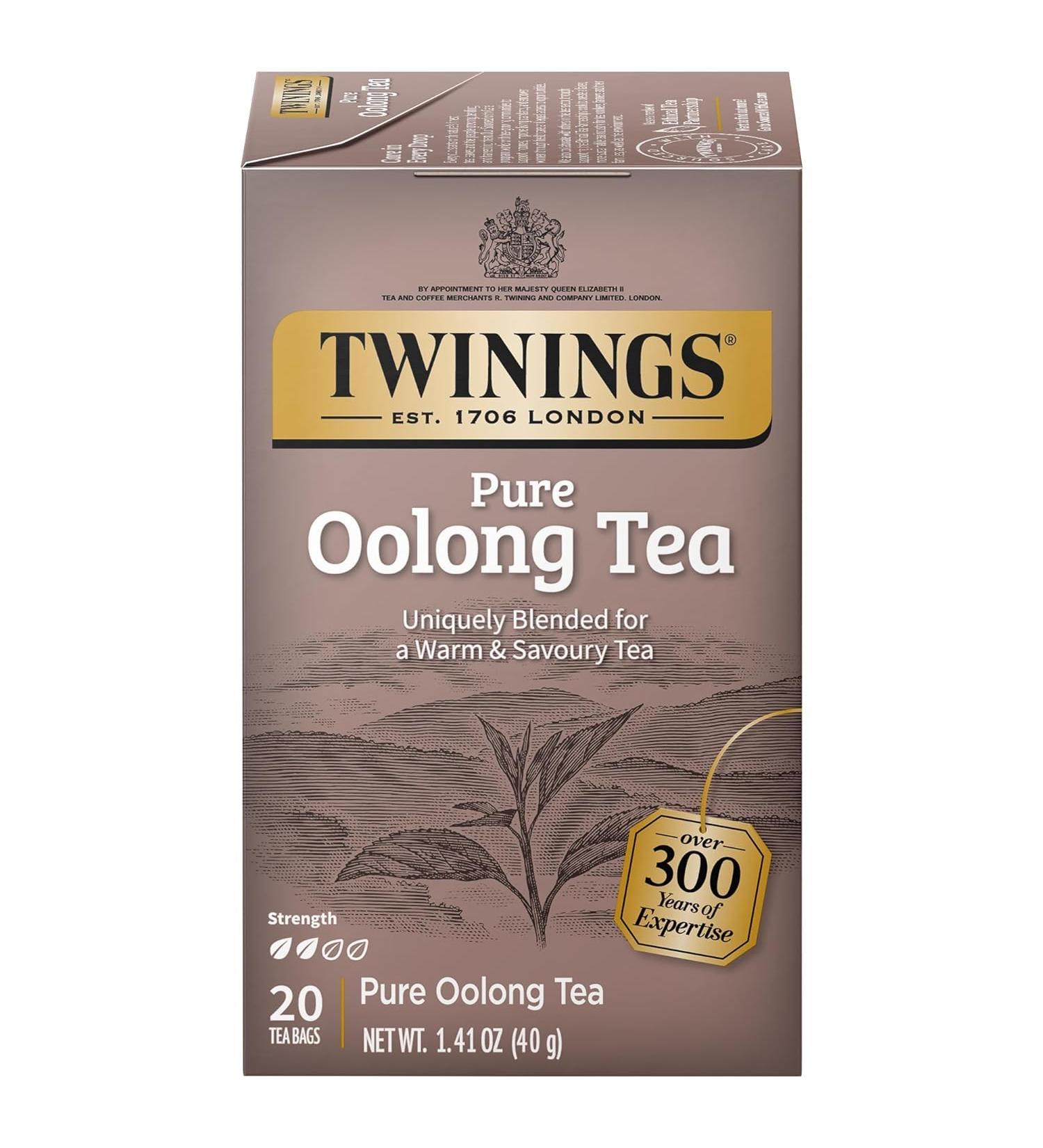 Buy Twinings Pure Oolong Tea - Golden Caffeinated Tea Bags (20 Count) - Best International Shipping - Buy Online on SooperMarket.com