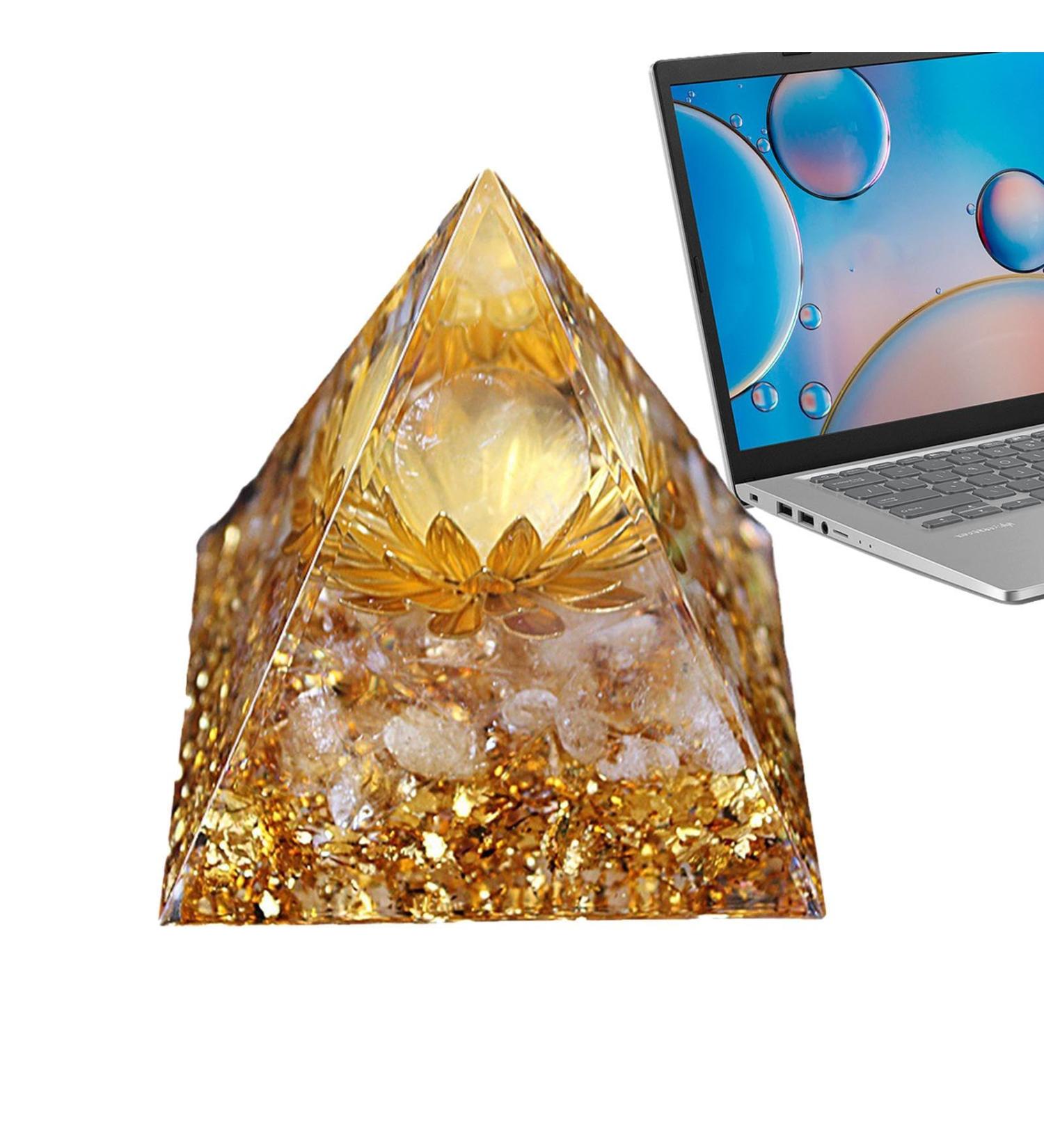 Orgonite Crystal Pyramid Crystals Tiger's Eye Reiki Orgonite Gemstones Protection Crystals Energy Gain Generator for Yoga Meditation Indoor Handmade Decor for Lencyh - Buy Online on SooperMarket.com