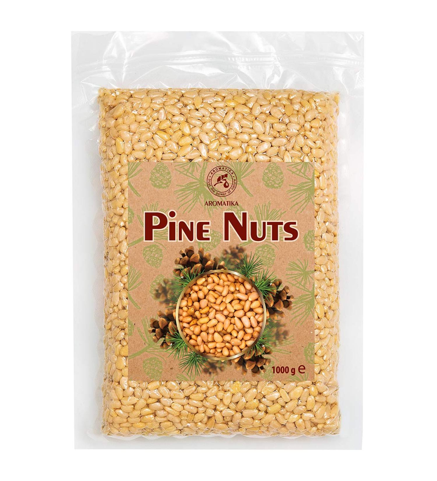 Buy Pine Nuts 1kg - Natural Cedar Nuts for Cooking & Pesto - Airtight Packaged Cedar Kernels Without Shell - Buy Online on SooperMarket.com