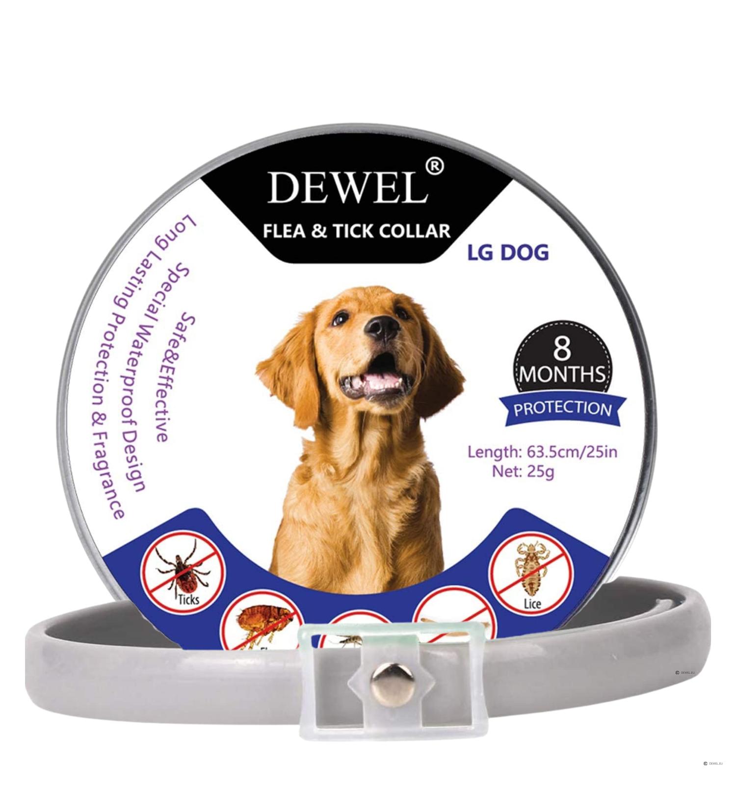 Dewel tick collar for dogs and cats flea ticks collar flea and ticks Prevention collars waterproof and adjustable dog flea neck band