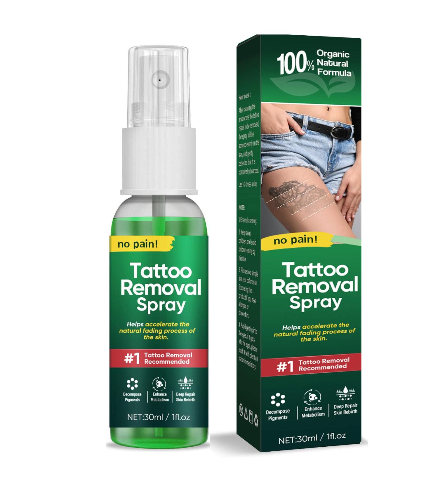 Natural Tattoo Fade Spray for Permanent and Safe Tattoo Removal - Buy Online on SooperMarket.com