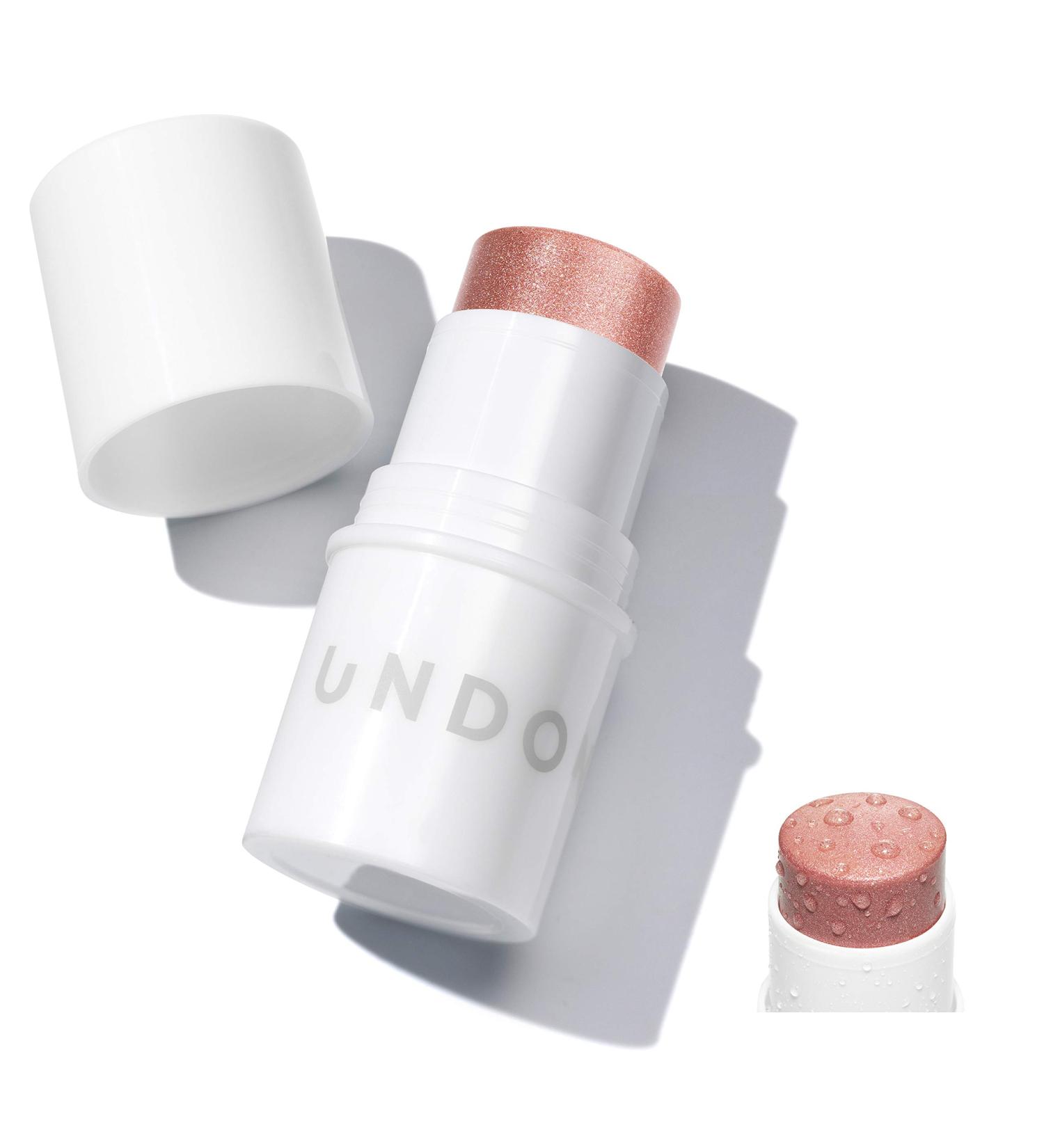 Undone Beauty Water Highlighter Stick - Coconut Water Infused for Dewy Glow - Rose Lit 0.19 oz - Buy Online on SooperMarket.com