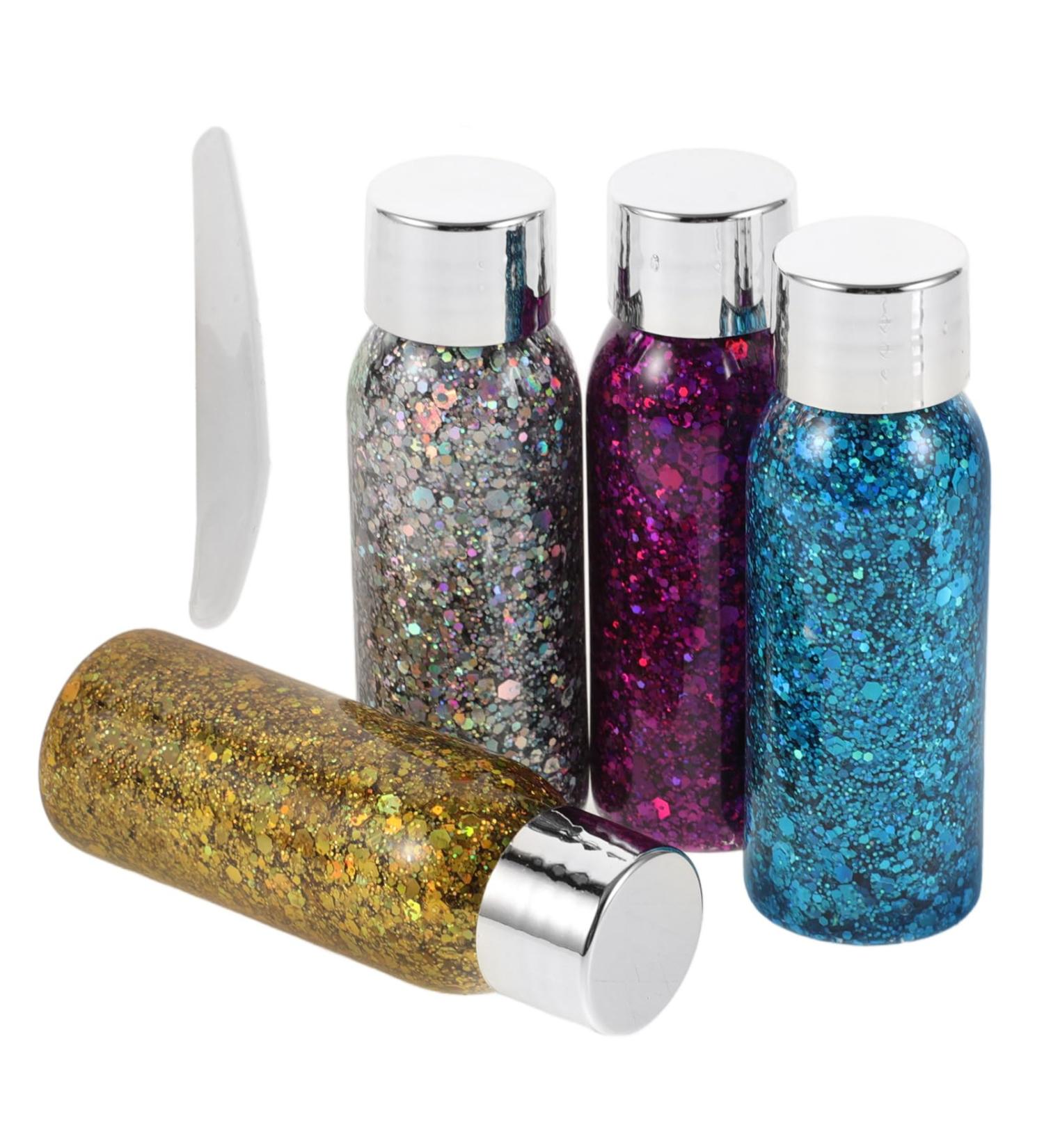 Gogogmee 4pcs Set Colorful Eye Shadow Body Glitter Festival Glitter Gel Glitter Body Lotion Liquid - Buy Online on SooperMarket.com