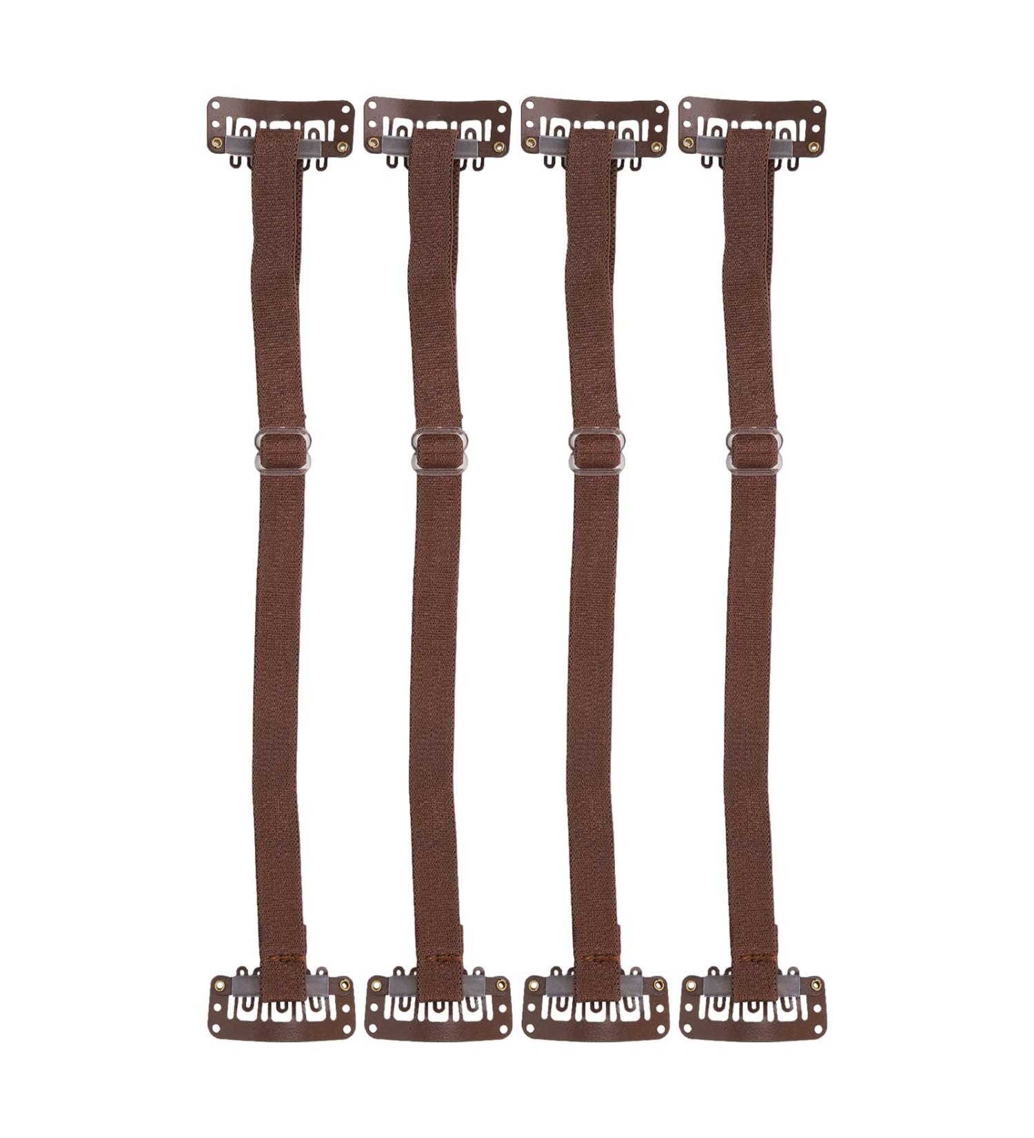 4PCS Face Lift Bands | Elastic Facial Lift Belt for Eye Wrinkle Removal | V Shaped Slimming Face Bands (Brown) - Buy Online on SooperMarket.com