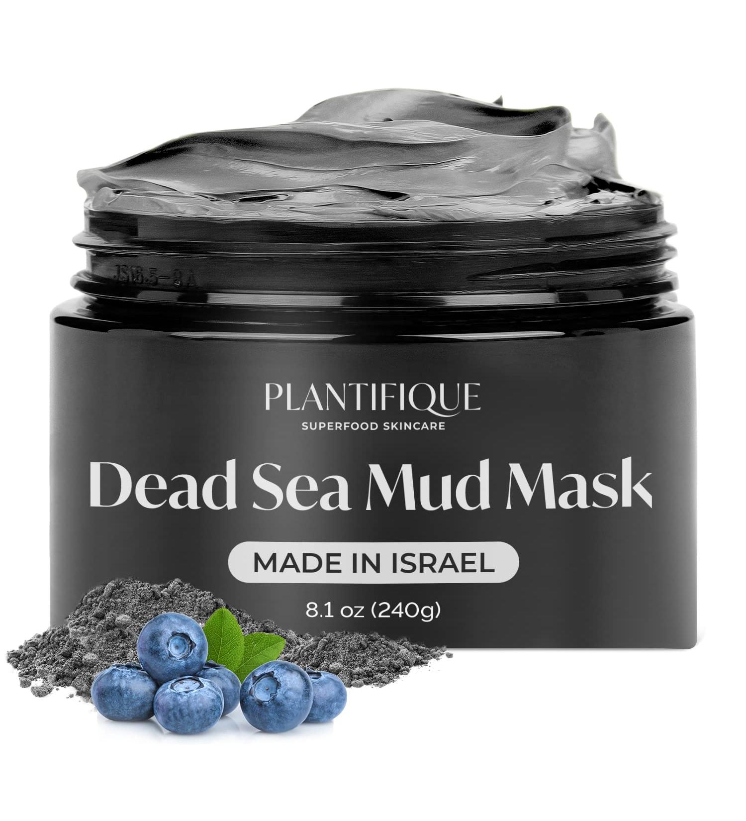 Dead Sea Mud Mask with Hyaluronic Acid for Men and Women - Deep Cleansing and Pore Minimizing Skin Care - 8.1oz - Buy Online on SooperMarket.com
