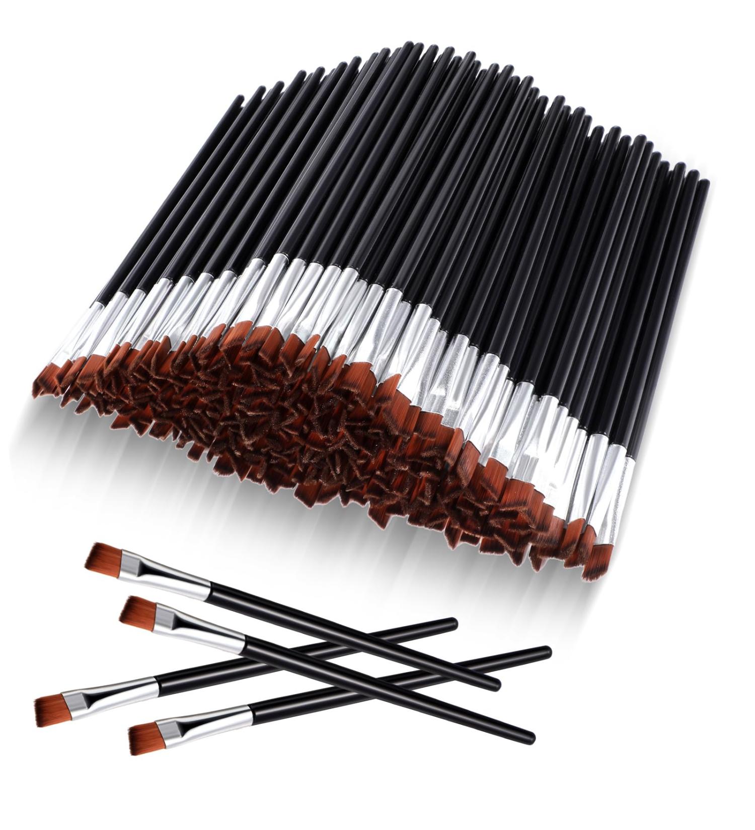 Buy Gerrii 200-Piece Disposable Angled Eyebrow Brushes - Bulk Eyeliner & Brow Tint Tools for Salon & Beauty | International Shipping Available - Buy Online on SooperMarket.com