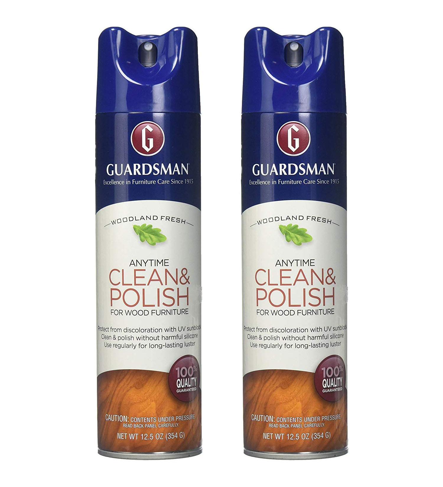 Guardsman Wood Furniture Cleaner & Polish - Woodland Fresh, 12.5oz - Silicone-Free & UV Protection - Buy Online on SooperMarket.com