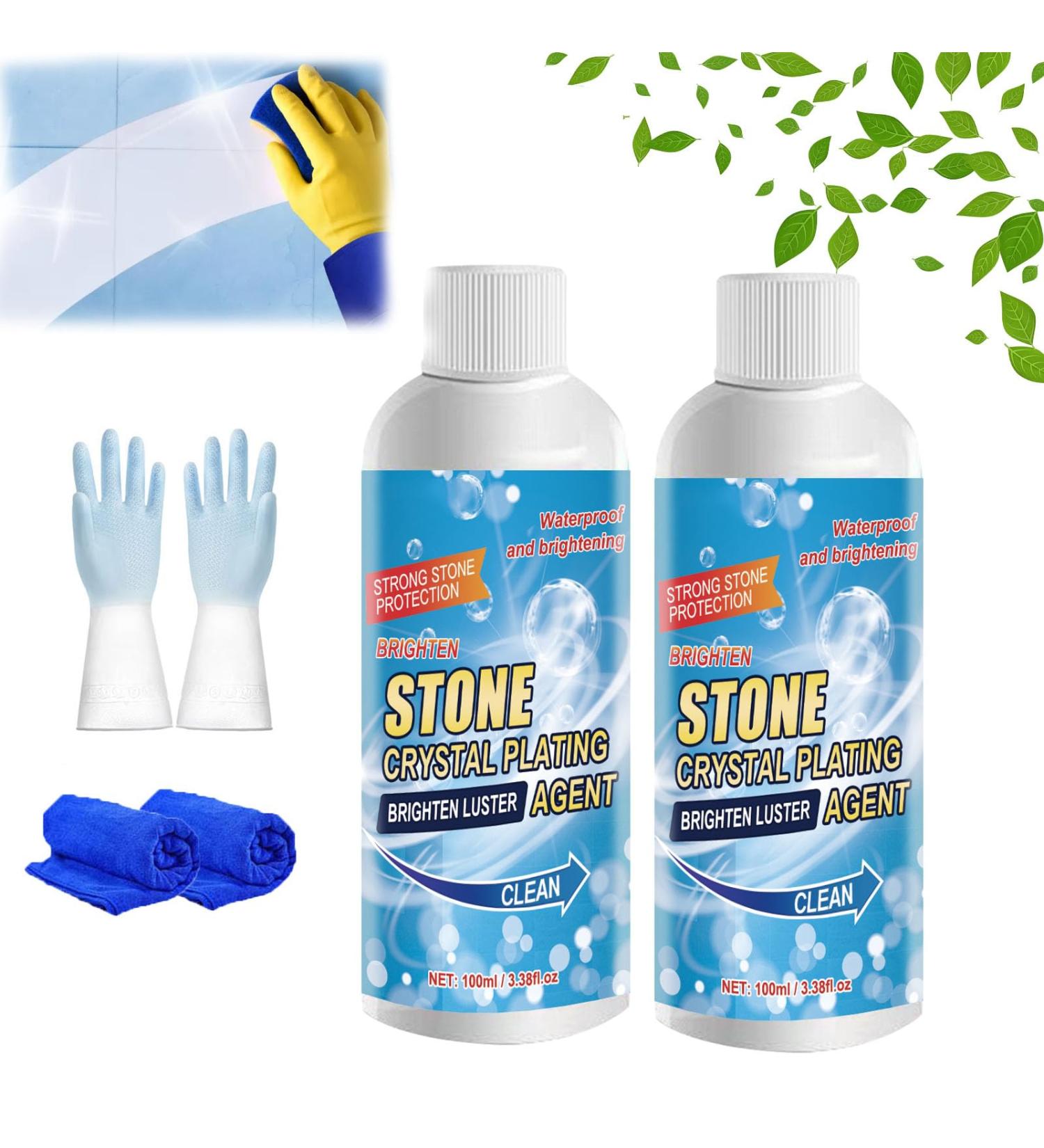 Stone Stain Remover Cleaner Stone Crystal Plating Agent Marble Stone Cleaner Polishes Marble Cleaner Stain Remover All Purpose Cleaner For Marble (2PC) 1.00 g (Pack of 1) - Buy Online on SooperMarket.com