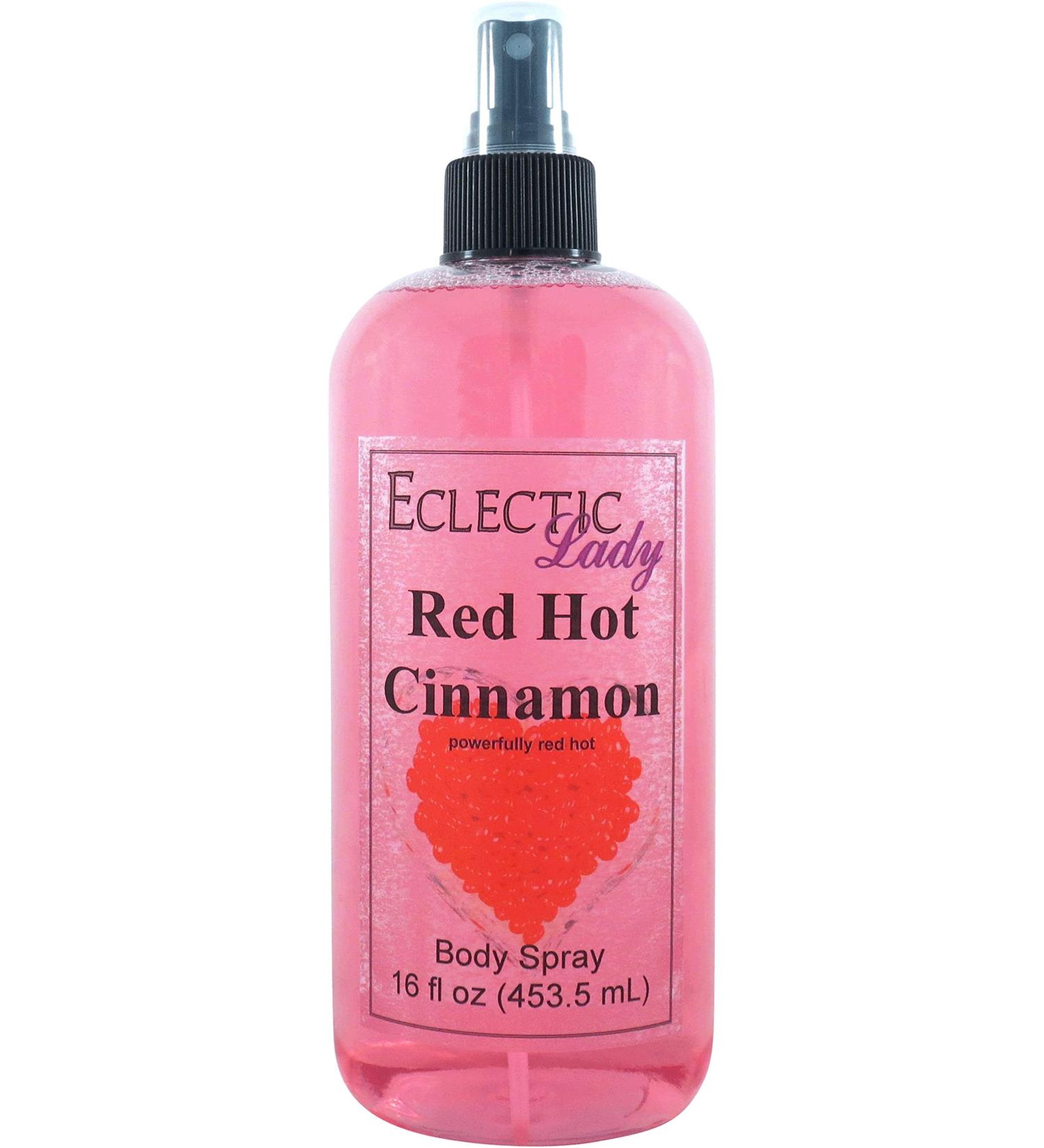 Eclectic Lady Red Hot Cinnamon Body Spray - 16 oz Handcrafted in USA Paraben Free Moisturizing Fragrance for Women Regular Strength 16 Fluid Ounces - Buy Online on SooperMarket.com