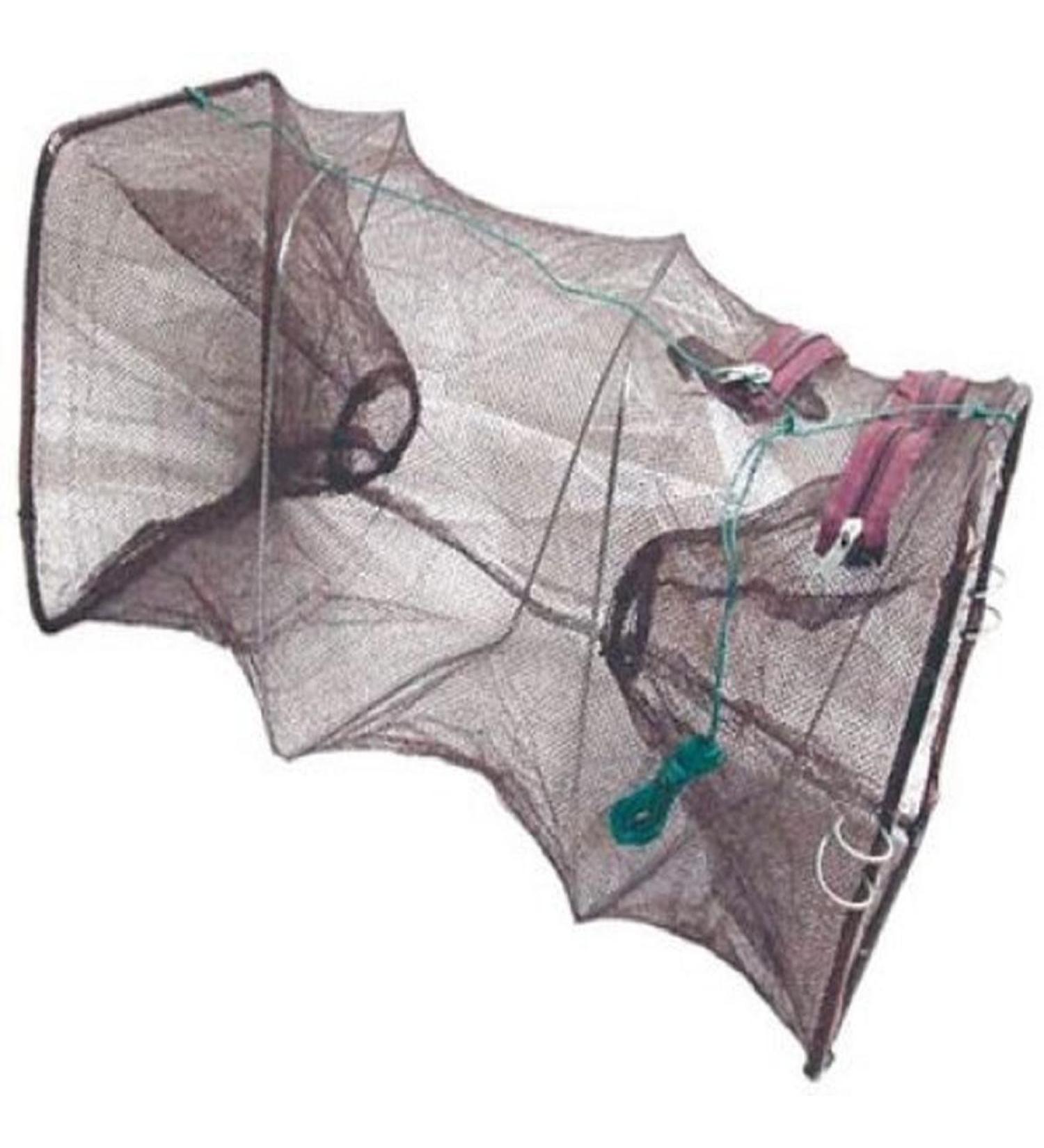 American Maple Minnow/Craw Trap Collapsible 10X10X18 Brown Net Md#: TR-501, One Size