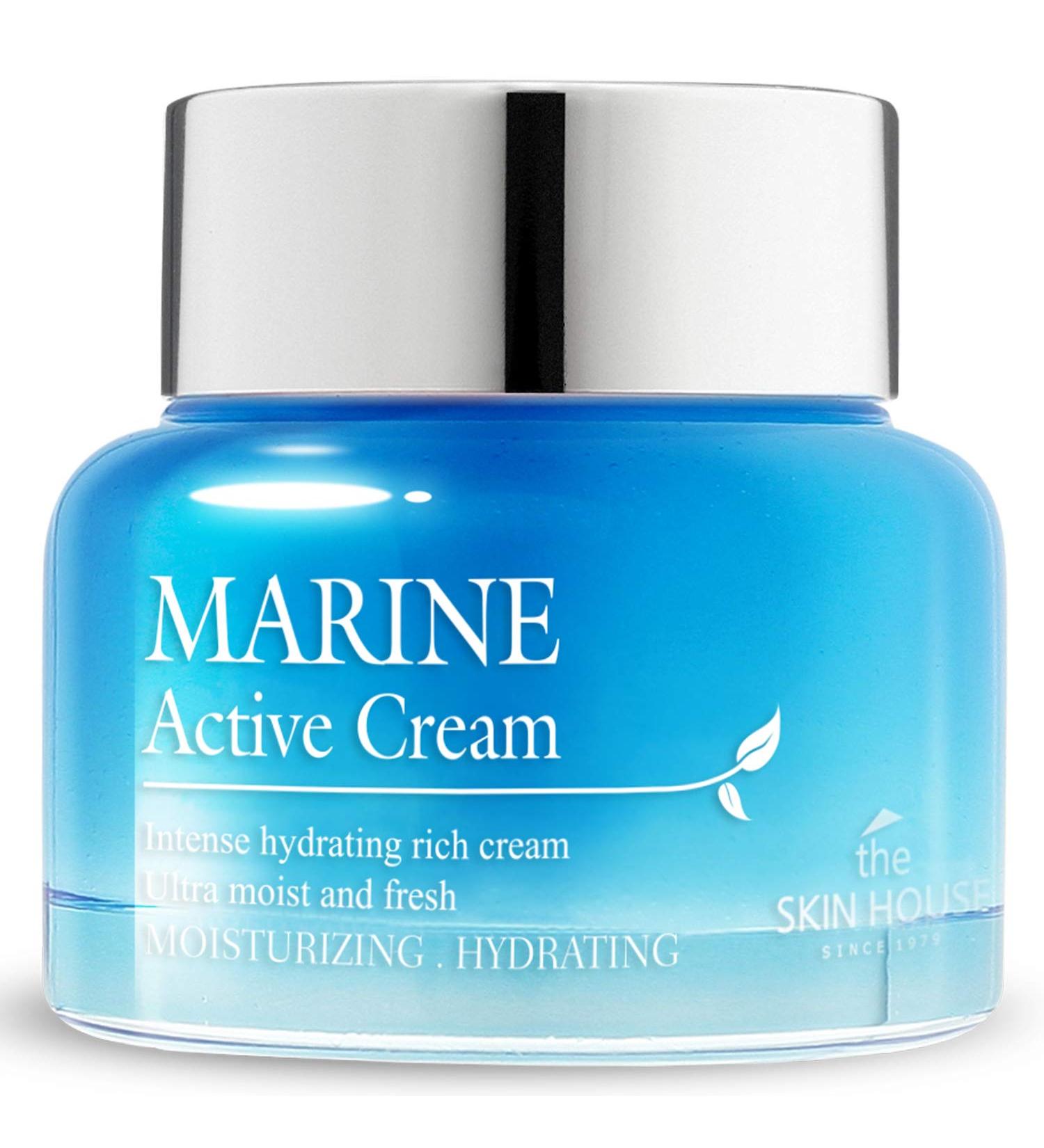 Buy The Skin House Marine Active Cream 50ml - Hydrating Anti-Aging Moisturizer - Buy Online on SooperMarket.com