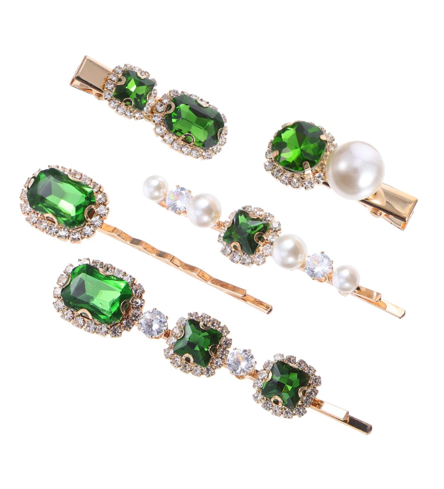 ABOOFAN 3 Sets Crystal Pearl Hair Clip Rhinestone Hair Barrettes Barettes and Hair Clips for Women Crystal Rhinestone Hair Clip Crystal Sparkling Accessories Crystal Mori Department Woman - Buy Online on SooperMarket.com