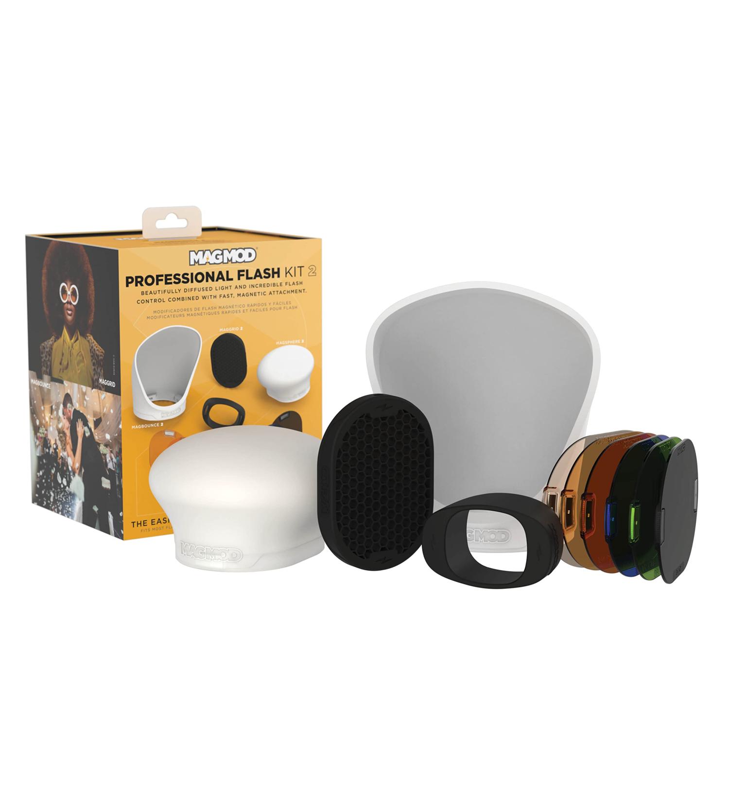 MagMod Professional Flash Kit 2 | Magnetic Light Diffuser Set for Photography | Improved Modifiers for Superior Light Control - Buy Online on SooperMarket.com