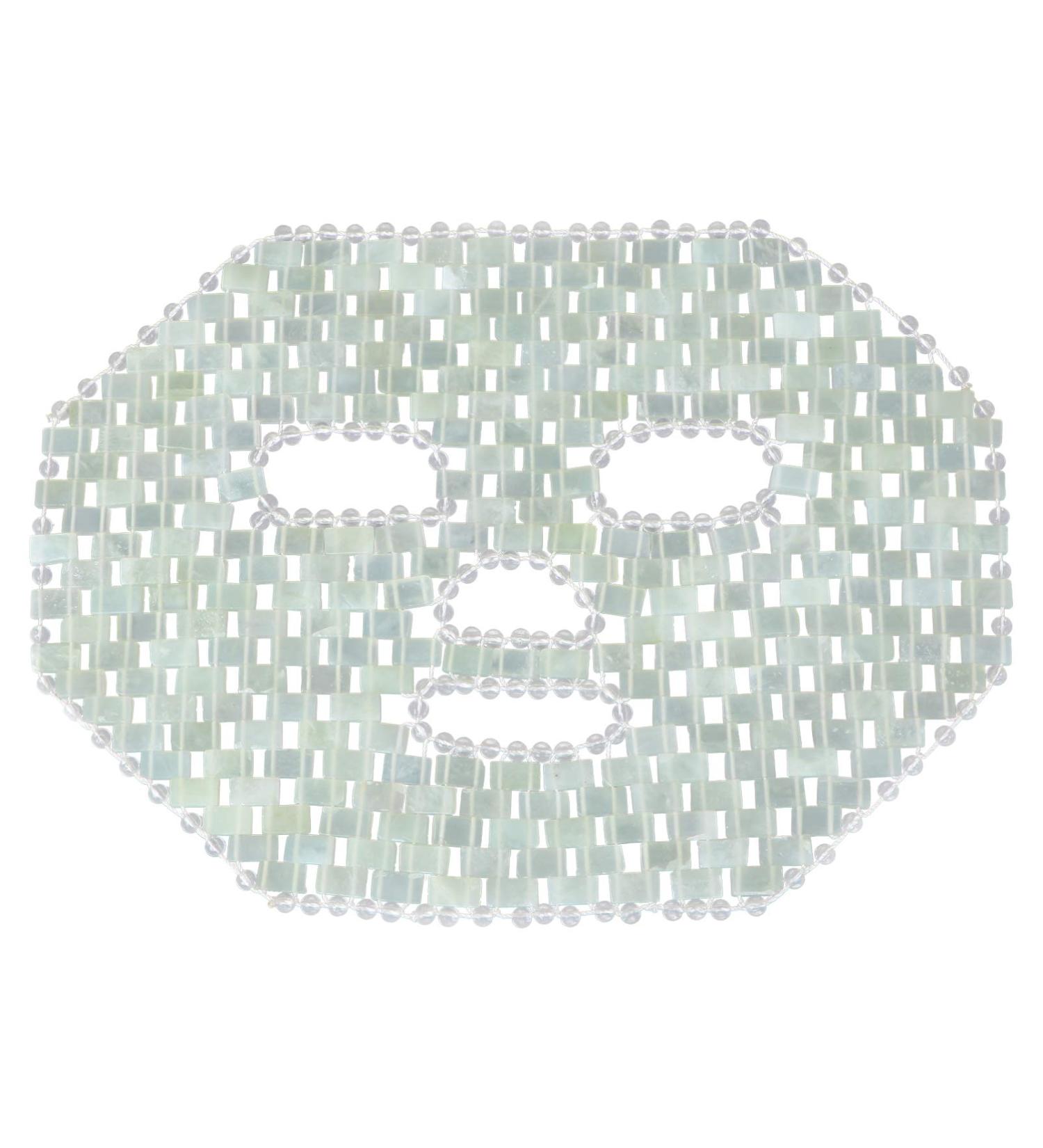 FRCOLOR Jade Facial Mask - Natural Anti-Aging Jade Stone Sleeping Eye Mask for Puffy Eyes & Dark Circles | Beauty Skincare Massage Tool - Buy Online on SooperMarket.com