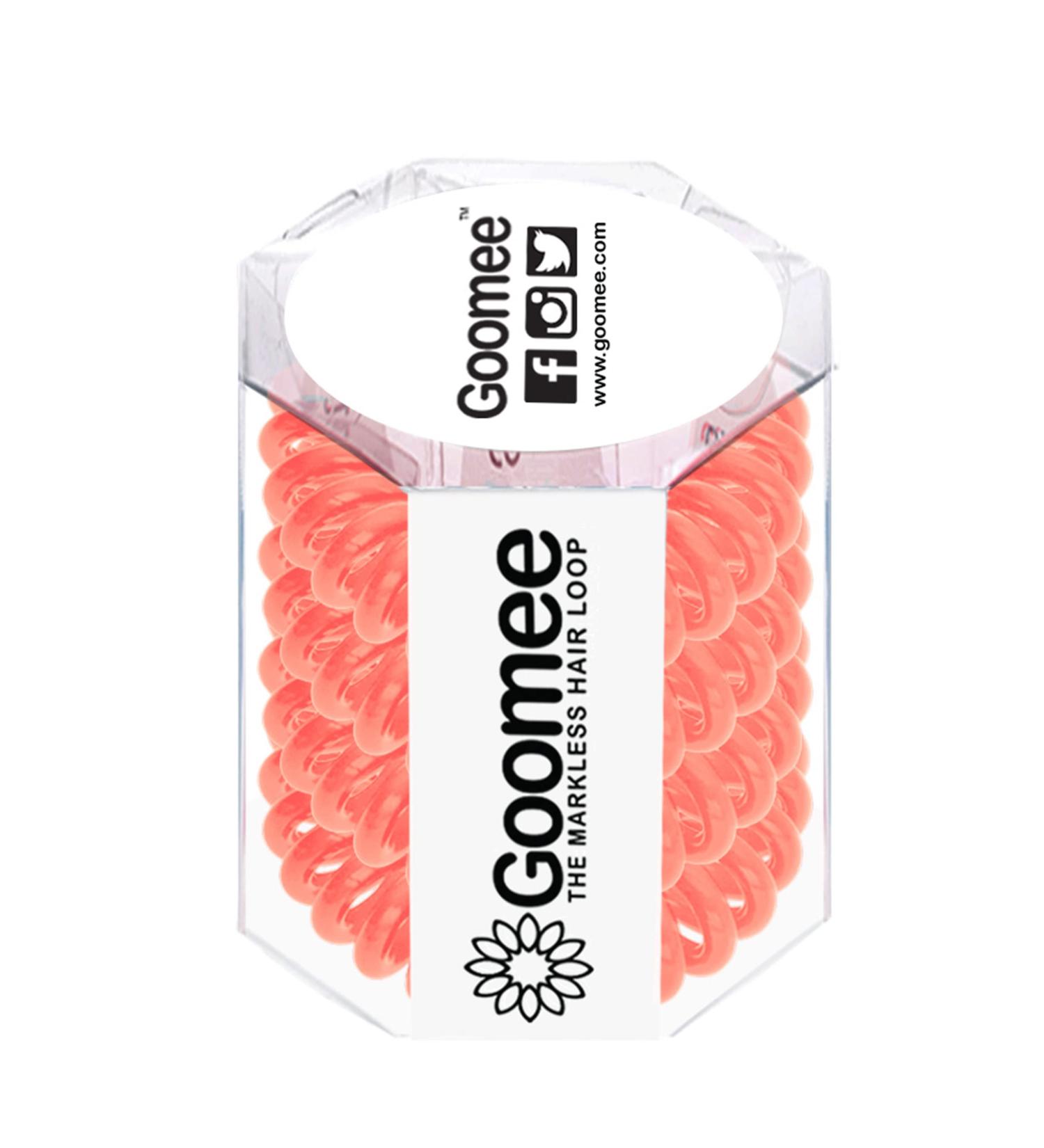 Goomee Original Peach Paradise Hair Ties - Pack of 4 | Markless, Strong Grip, Water Resistant, Headache-free - Buy Online on SooperMarket.com