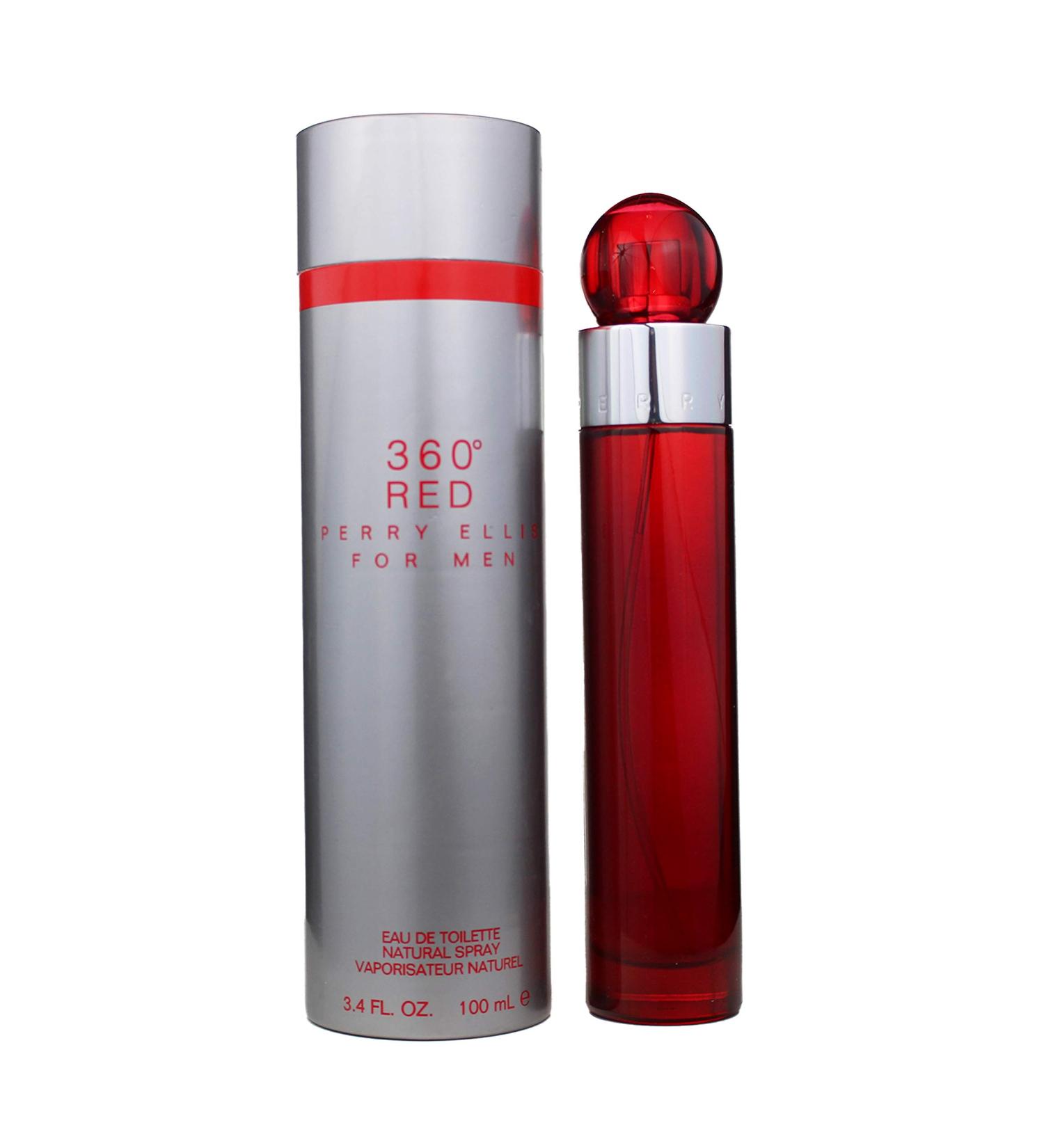 Perry Ellis 360 Red for Men 3.4 fl oz EDT - Masculine Fragrance in Gray Bottle - Buy Online on SooperMarket.com
