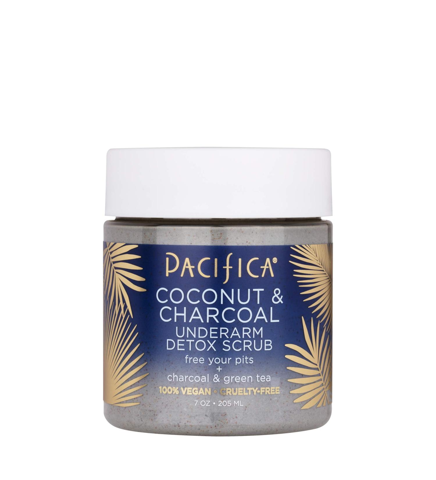 Pacifica Coconut & Charcoal Underarm Detox Scrub 7 oz | Natural Odor Control & Skin Care - Buy Online on SooperMarket.com