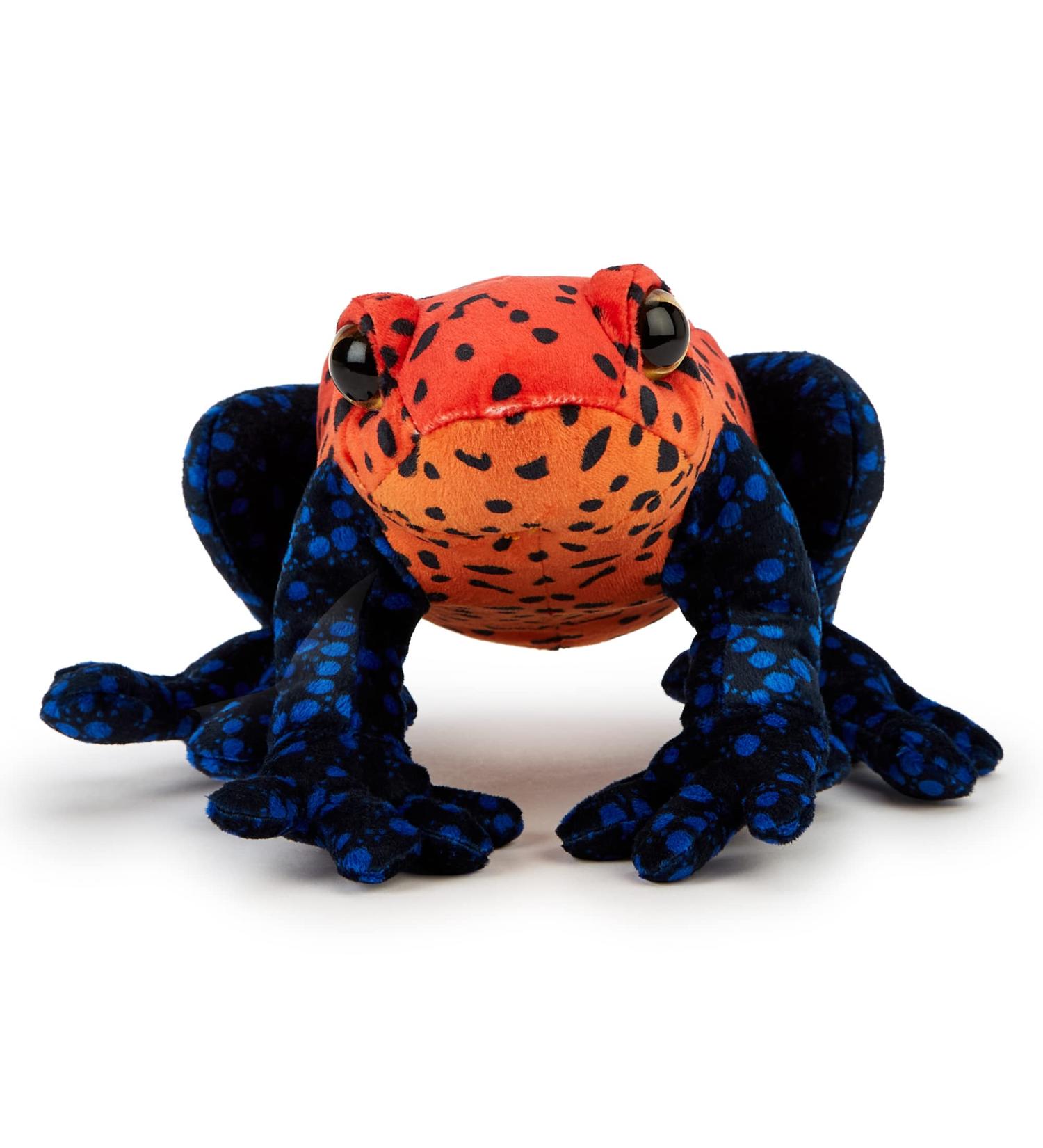Zappi Co Plush Children's Stuffed Dart Frog (Red/Black) Toy - Safari Animals Collection - 21cm - Perfect for Kids - Buy Online on SooperMarket.com