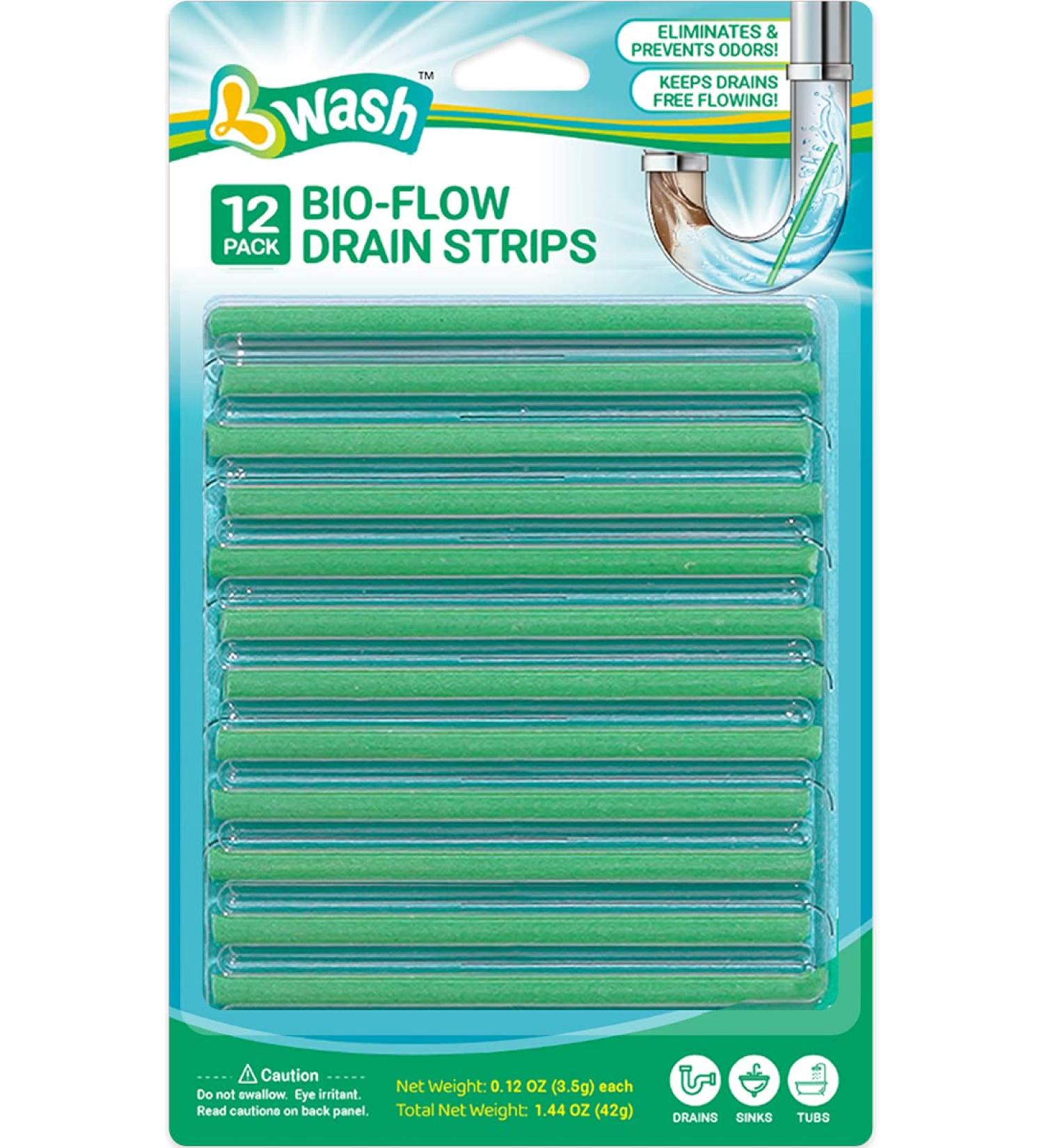 Buy Bio-Flow Drain Strips - 12 Sticks | Effective Drain Cleaner & Odor Remover | International Shipping Available - Buy Online on SooperMarket.com