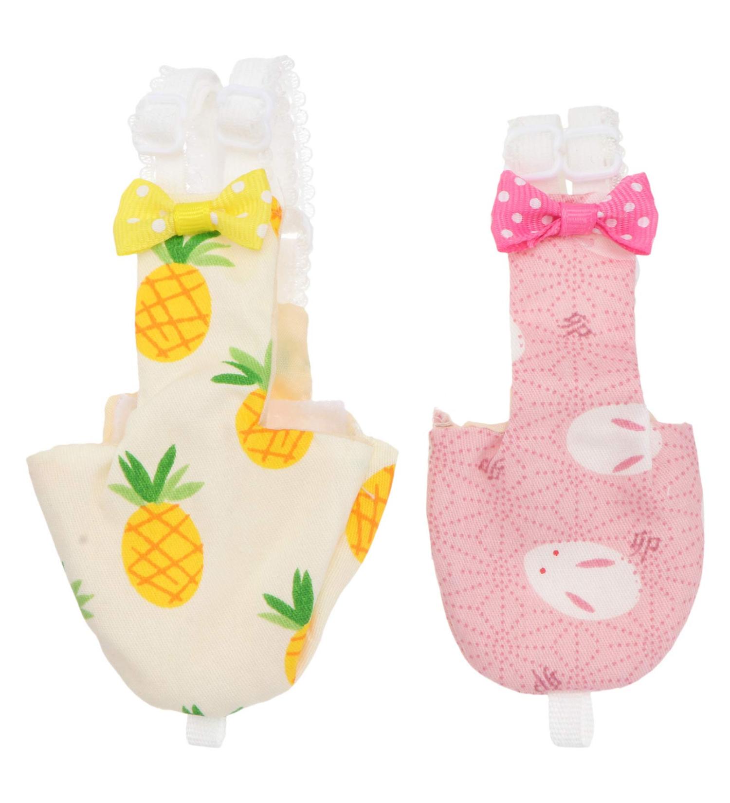 Balacoo 2Pcs Reusable Bird Diaper Set for Parrot, Cockatiel, Macaw - Washable Flight Suit Dress (Random Style) | Pet Nappies Clothes - Buy Online on SooperMarket.com