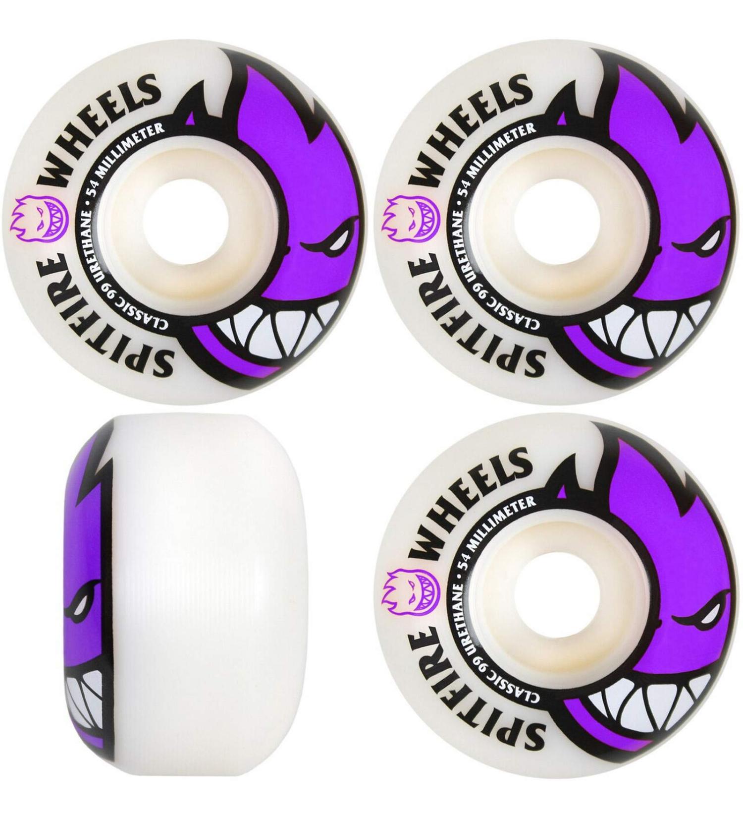 Spitfire Bighead Wheels Set of 4, Unisex, Bighead 54mm 54mm - Purple