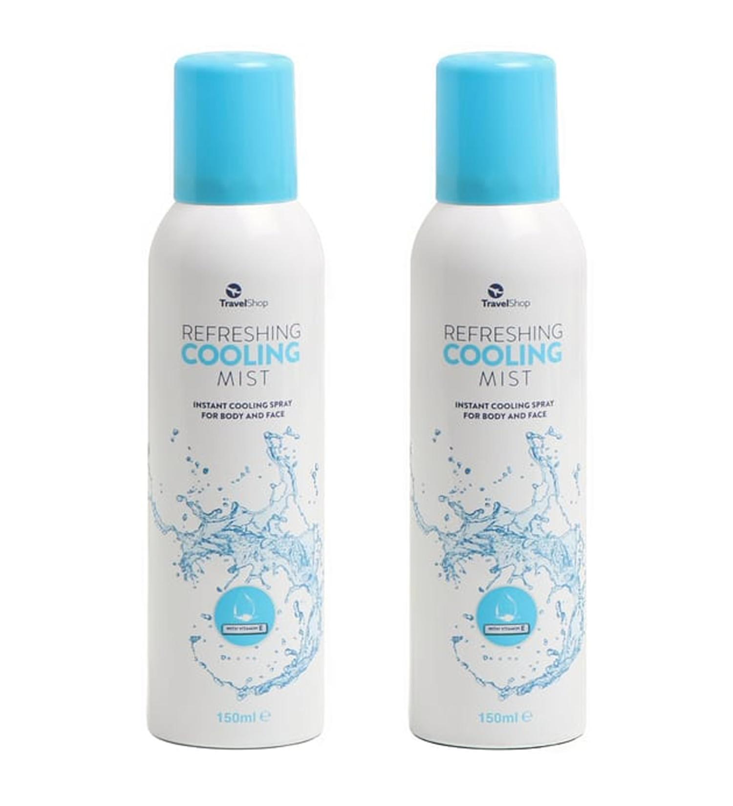 Katsy Style Travel Shop Refreshing Cooling Mist 150ml x2 - Vitamin E Quick Cooling & Refreshing for All Skin Types - Buy Online on SooperMarket.com