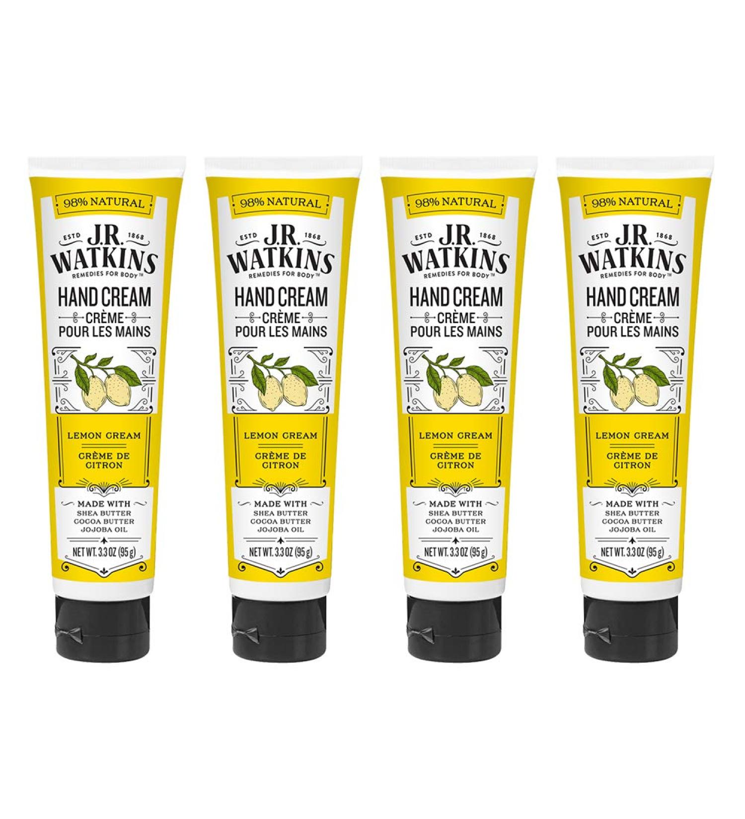 J.R. Watkins Lemon Hand Cream 3.3 oz (Pack of 4) - Buy Online on SooperMarket.com