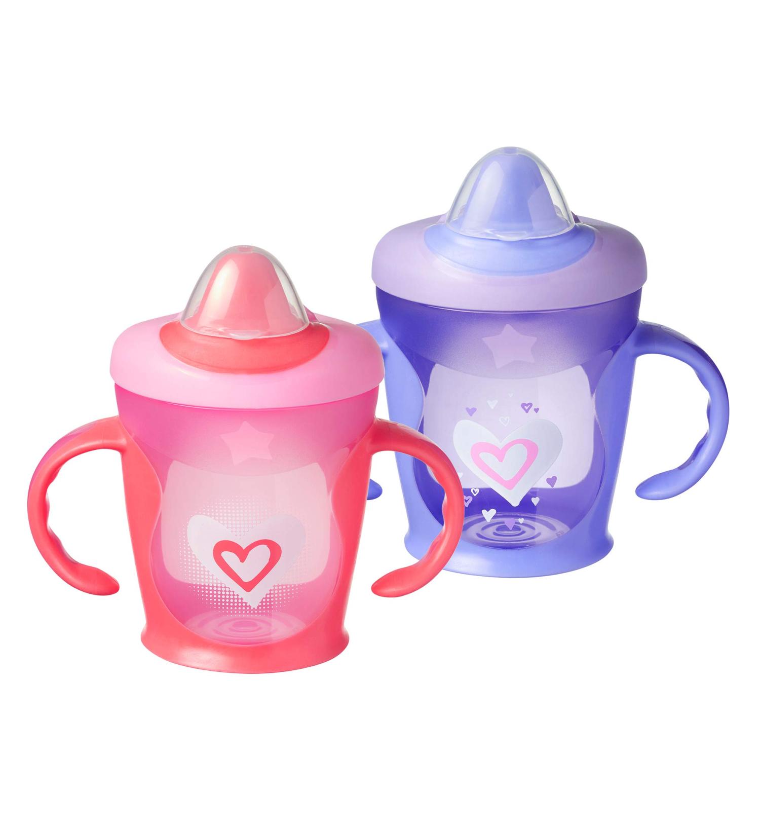 Tommee Tippee Hold Tight Trainer Sippy Cup 7+ Months - 2 Count (Colors Vary) - Buy Online on SooperMarket.com