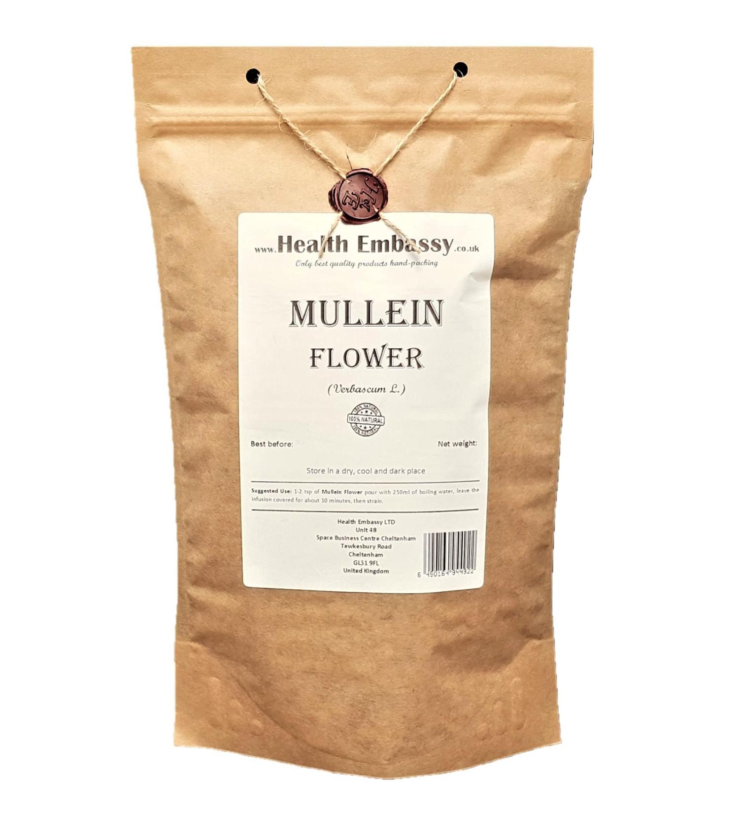Health Embassy Mullein Flower Tea | Mol ne Fleur Tisane | Verbascum L | Loose Herbal Tea (50g) - Buy Online on SooperMarket.com