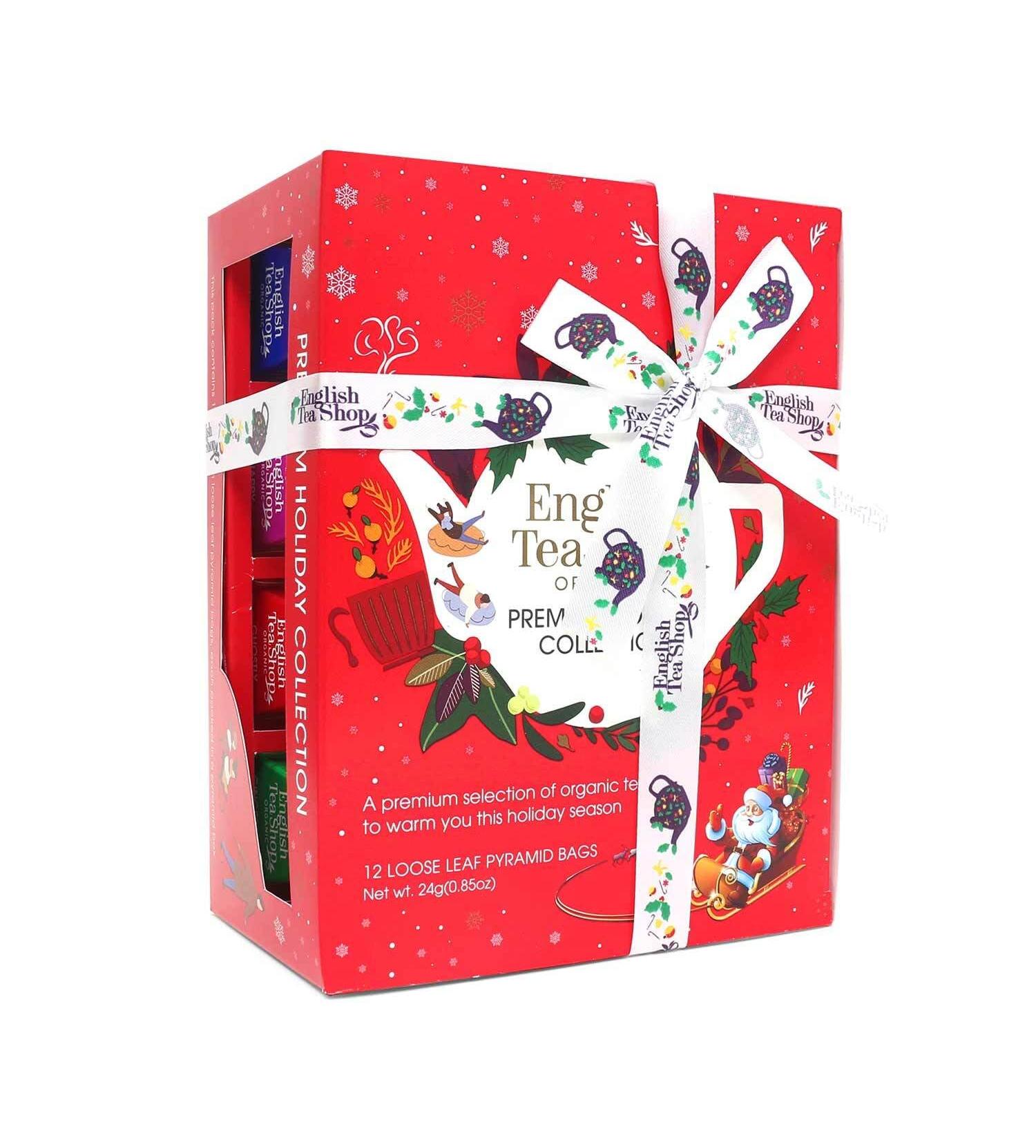 Buy ETS TEEGENKEN Winter Collection Red | 12 Organic Winter Teas | 6 Varieties | Eco-Friendly Pyramid Bags | Perfect Christmas Gift - Buy Online on SooperMarket.com