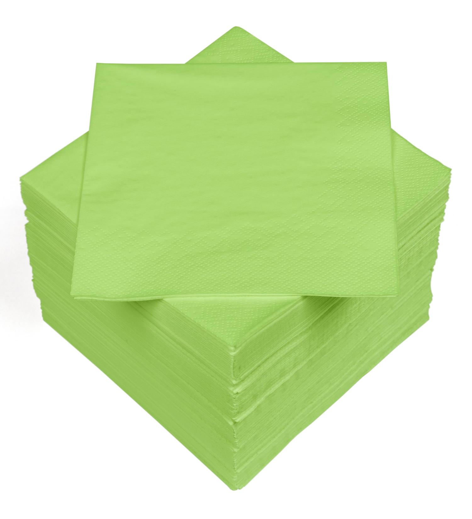 HEKU 100 Light Green Napkins - 3-Layer 33x33cm Highly Absorbent Stylish & Practical 5-Pack for Events & Gastronomy - International Shipping Available - Buy Online on SooperMarket.com